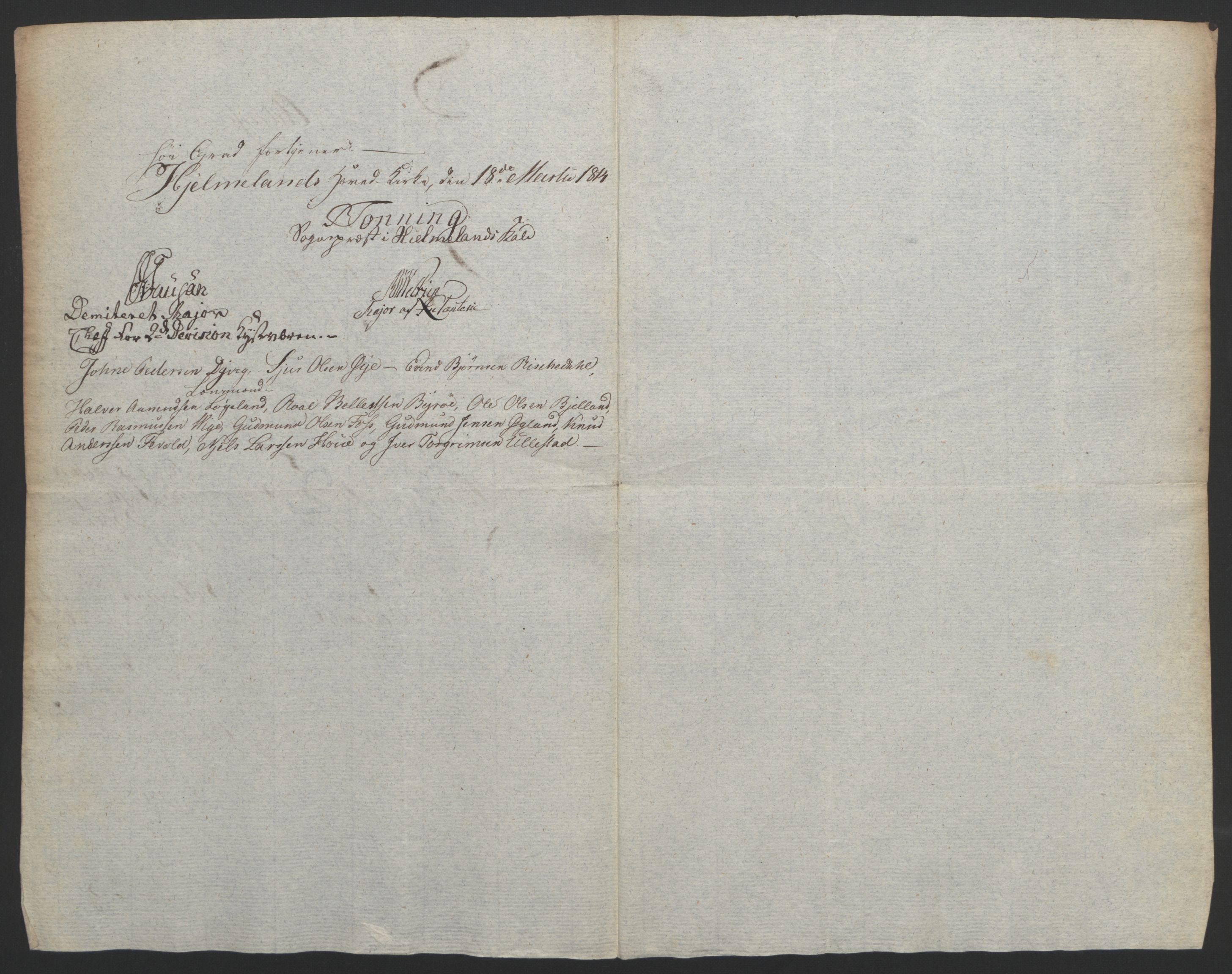 Statsrådssekretariatet, RA/S-1001/D/Db/L0008: Fullmakter for Eidsvollsrepresentantene i 1814. , 1814, s. 228