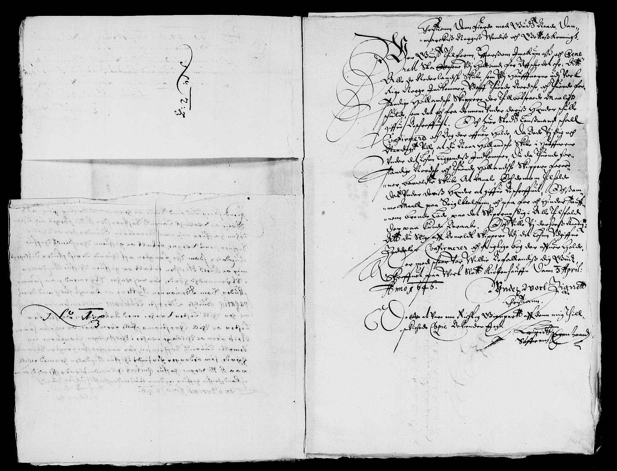 Rentekammeret inntil 1814, Reviderte regnskaper, Lensregnskaper, AV/RA-EA-5023/R/Rb/Rbr/L0016: Lista len, 1645-1647