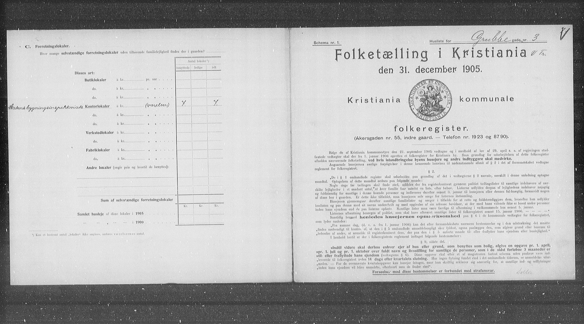 OBA, Kommunal folketelling 31.12.1905 for Kristiania kjøpstad, 1905, s. 15634