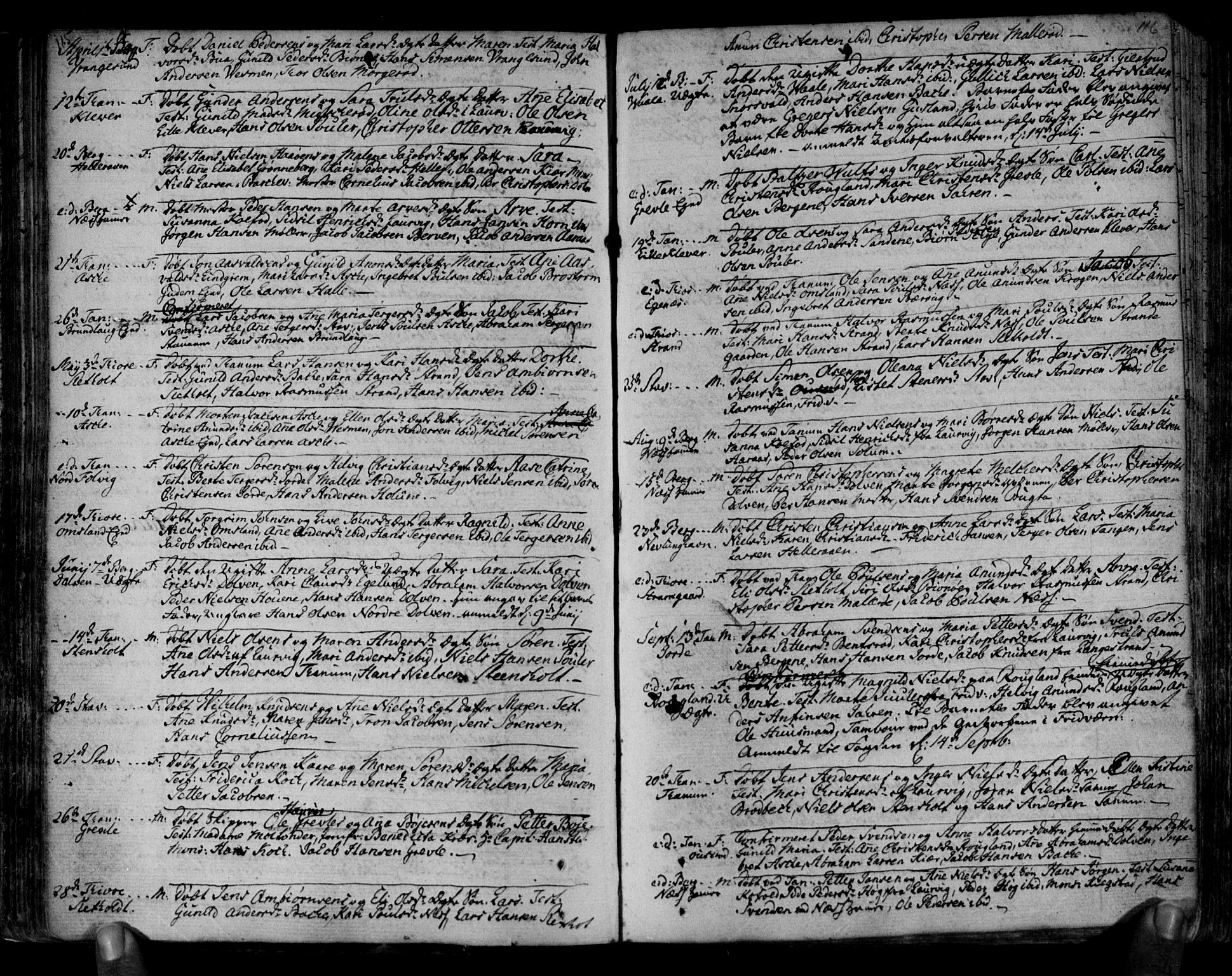 Brunlanes kirkebøker, SAKO/A-342/F/Fa/L0001: Ministerialbok nr. I 1, 1766-1801, s. 115-116