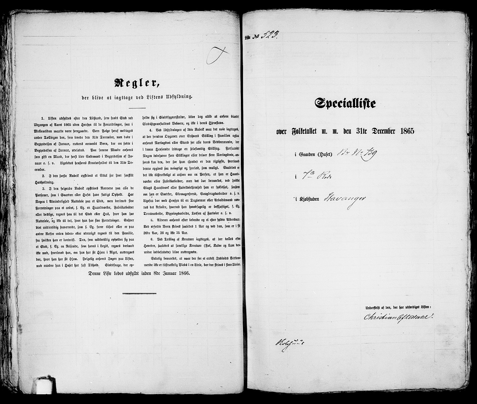 RA, Folketelling 1865 for 1103 Stavanger kjøpstad, 1865, s. 1075