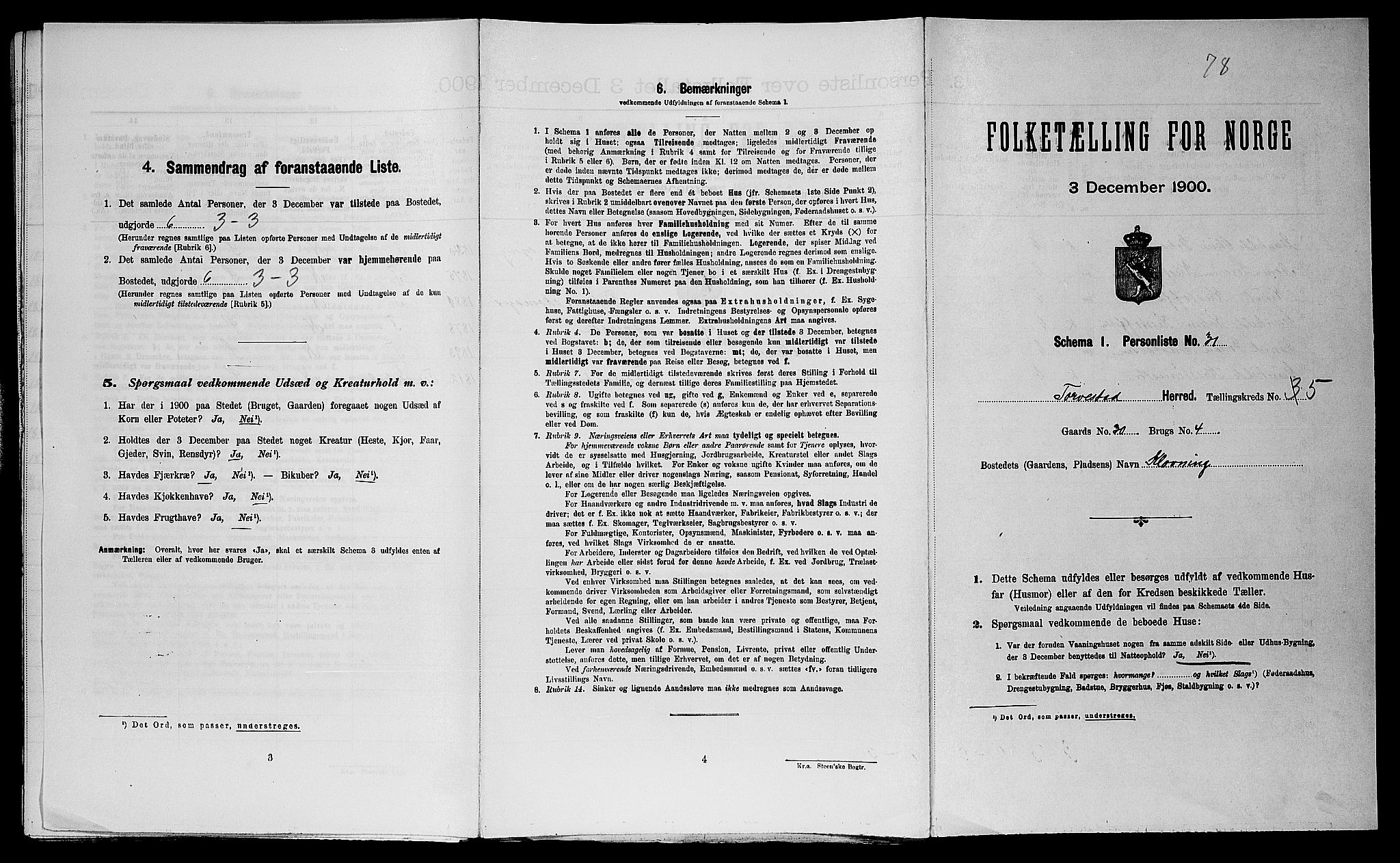 SAST, Folketelling 1900 for 1152 Torvastad herred, 1900, s. 663
