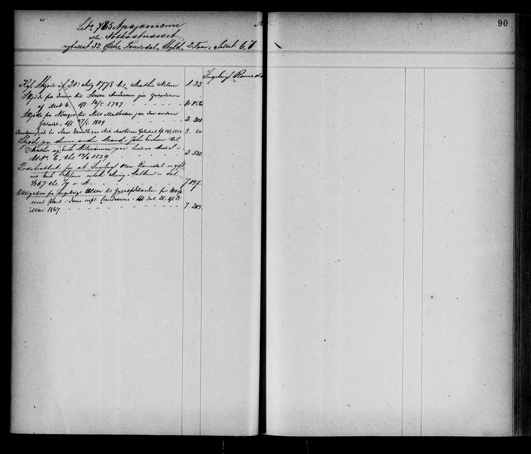 Alta fogderi/sorenskriveri, AV/SATØ-SATØ-5/1/K/Kb/Kba/L0008pantereg: Panteregister nr. 8, 1776, s. 90