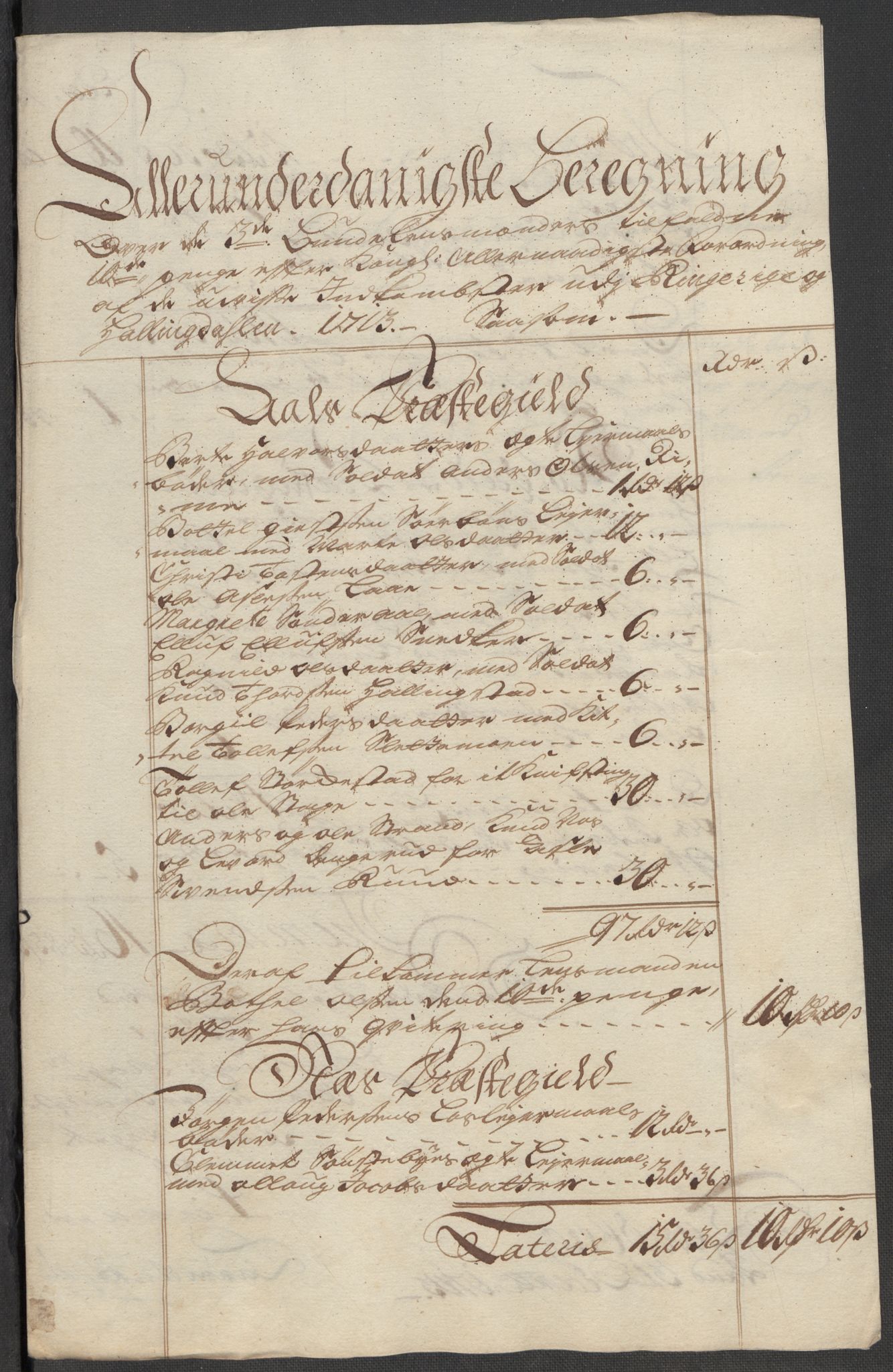 Rentekammeret inntil 1814, Reviderte regnskaper, Fogderegnskap, AV/RA-EA-4092/R23/L1471: Fogderegnskap Ringerike og Hallingdal, 1713-1714, s. 264