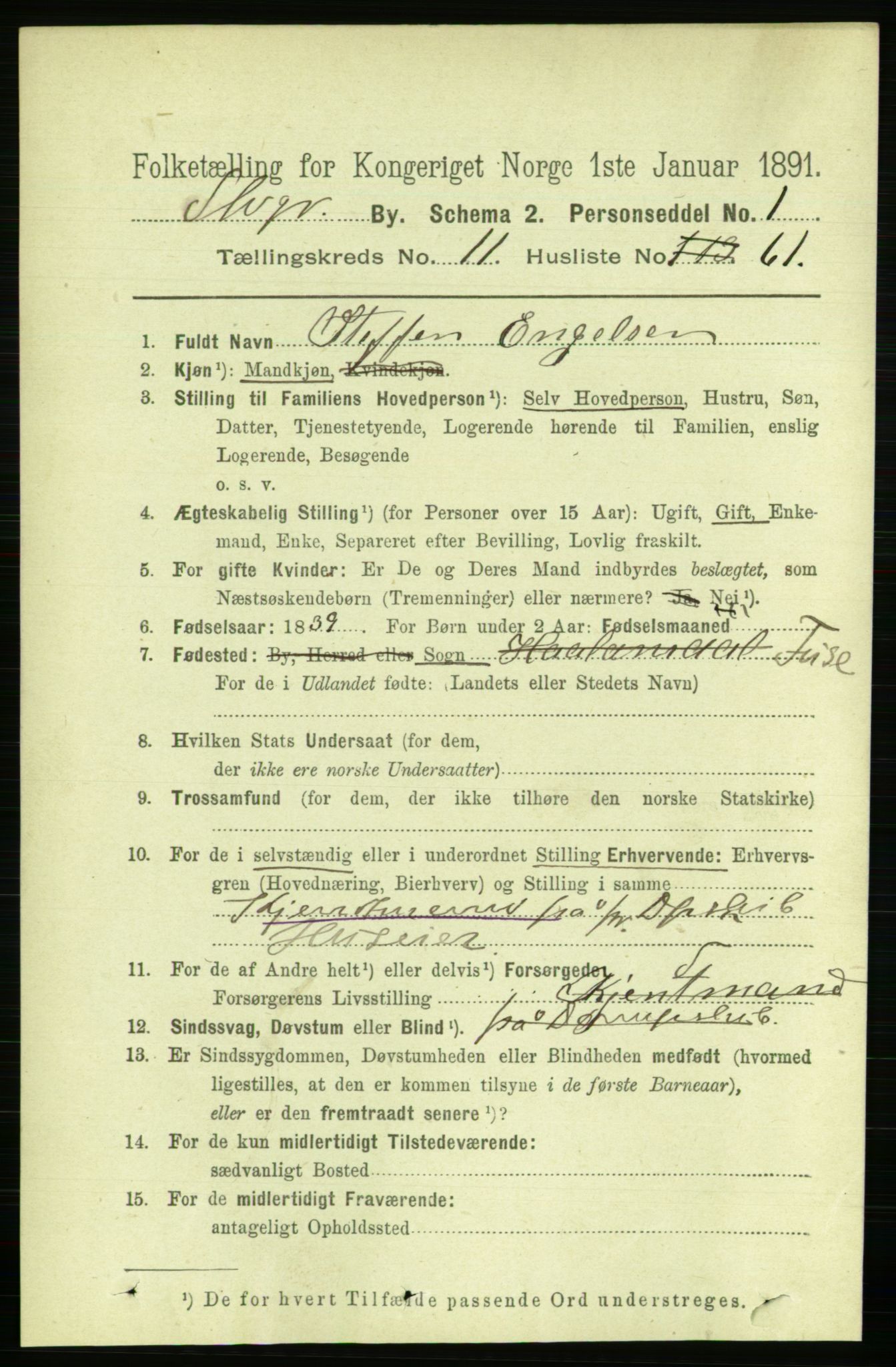 RA, Folketelling 1891 for 1103 Stavanger kjøpstad, 1891, s. 14591