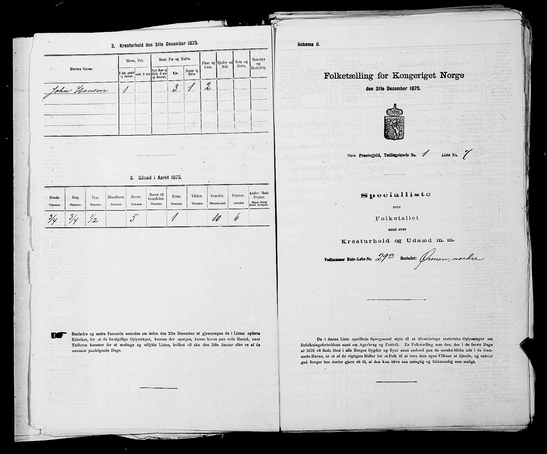 RA, Folketelling 1875 for 0134P Onsøy prestegjeld, 1875, s. 46