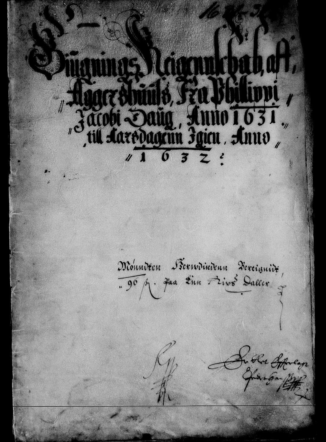 Rentekammeret inntil 1814, Reviderte regnskaper, Lensregnskaper, RA/EA-5023/R/Rb/Rba/L0108: Akershus len, 1631-1632