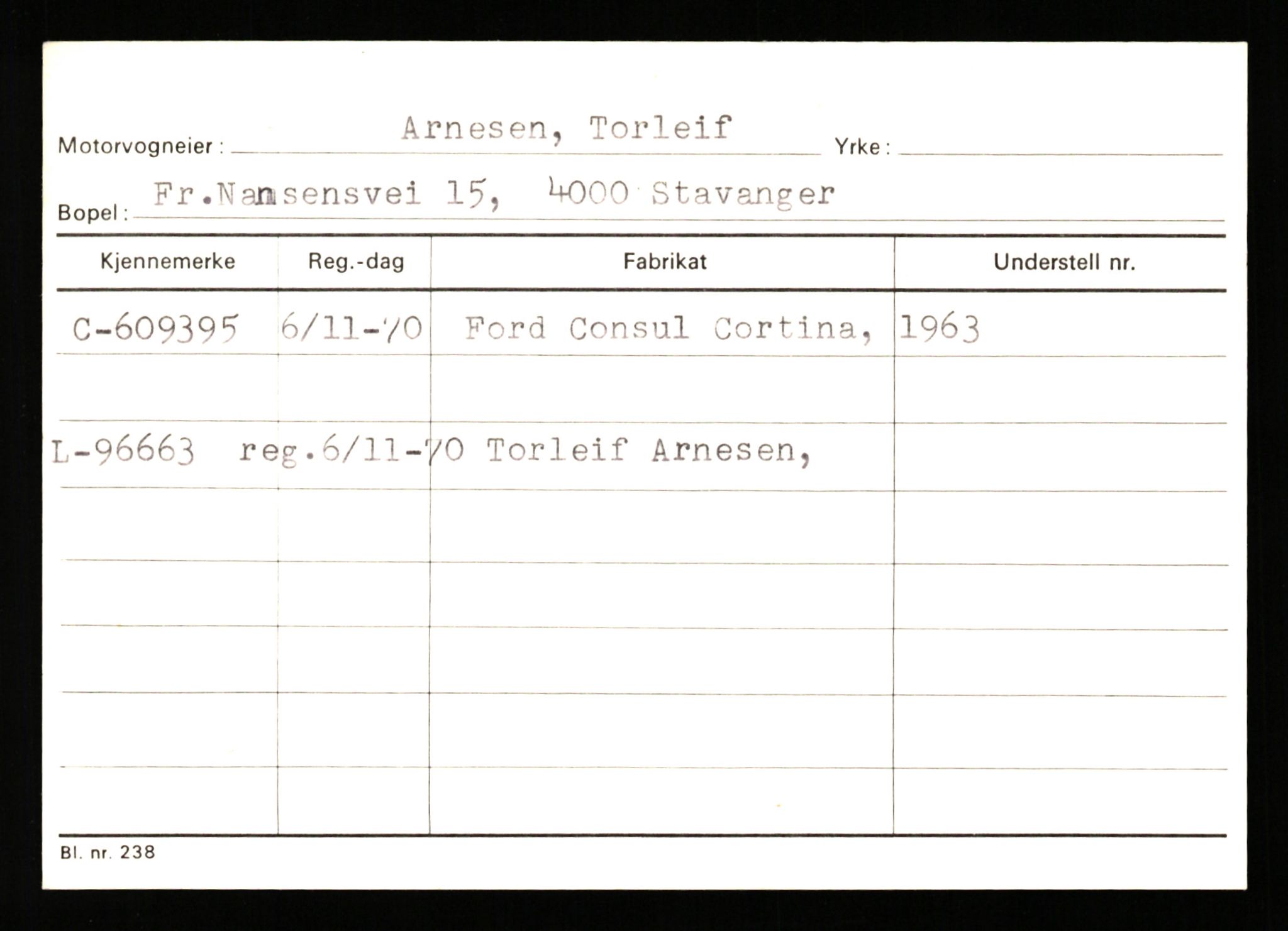 Stavanger trafikkstasjon, AV/SAST-A-101942/0/G/L0012: Registreringsnummer: 363571 - 800000, 1930-1971, s. 1920