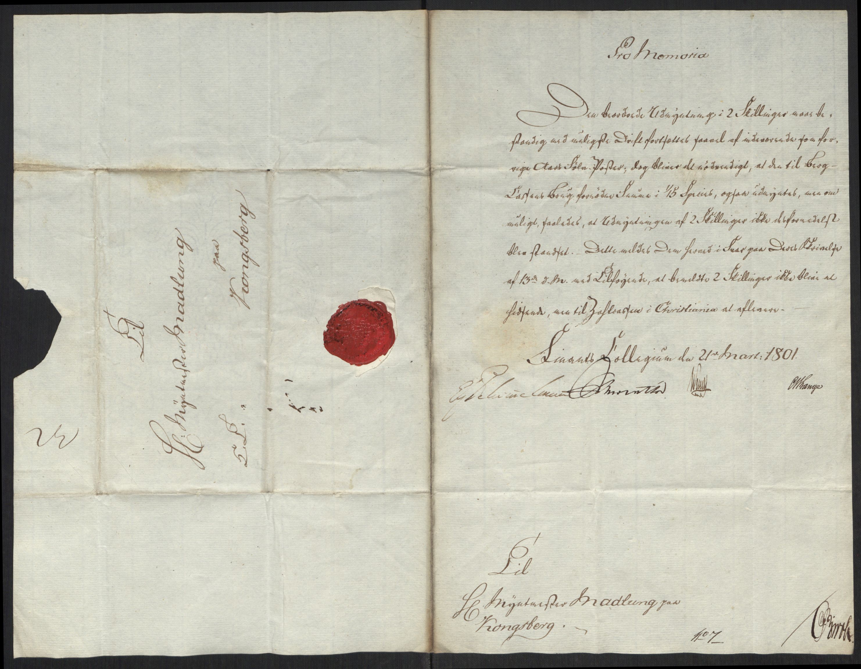 Rentekammeret inntil 1814, Realistisk ordnet avdeling, RA/EA-4070/Oa/L0008: [Y6]: Embetsbrev til myntmesteren på Kongsberg (1797-1806 og 1808-1813), 1797-1813, s. 123