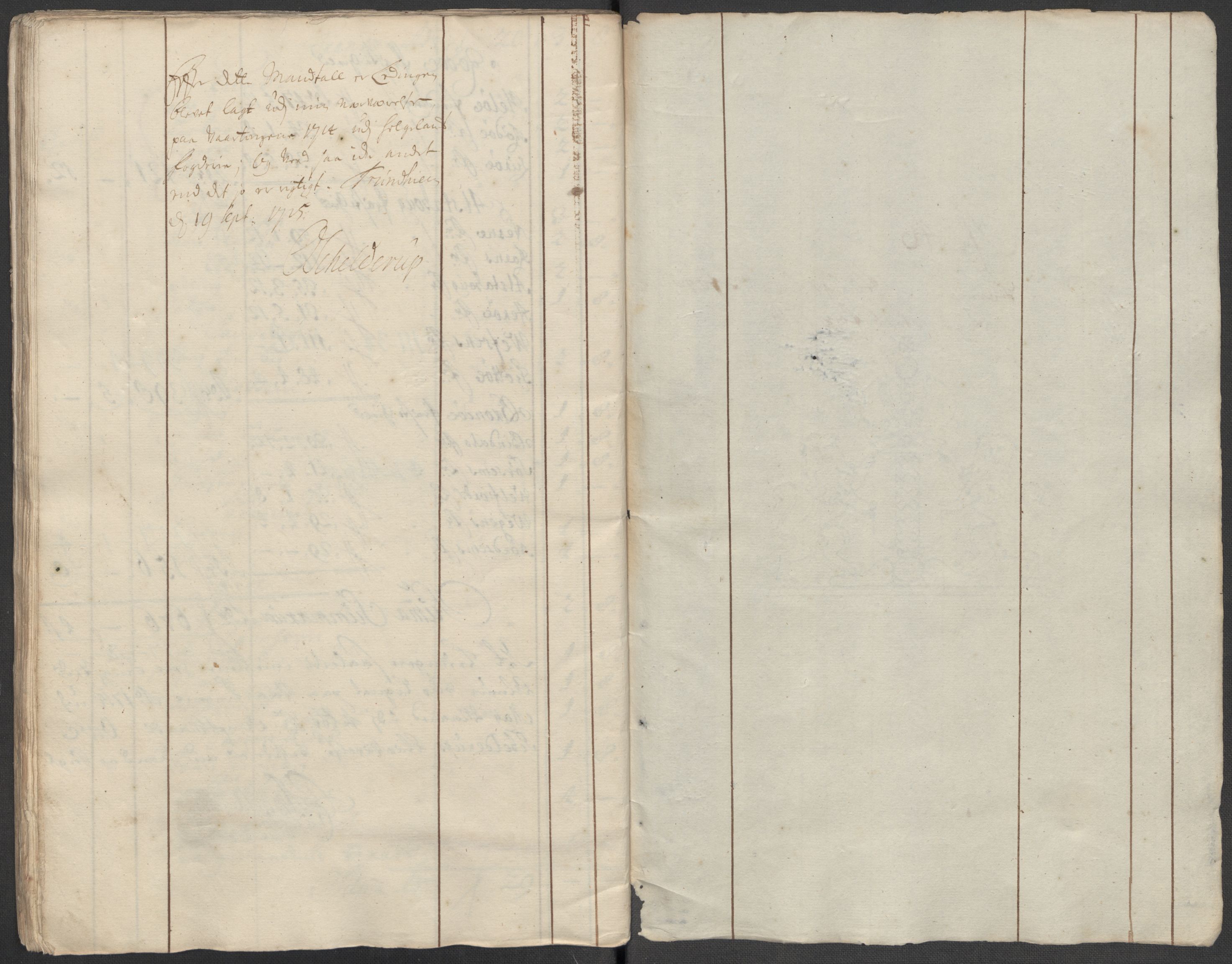 Rentekammeret inntil 1814, Reviderte regnskaper, Fogderegnskap, RA/EA-4092/R65/L4513: Fogderegnskap Helgeland, 1714-1715, s. 282