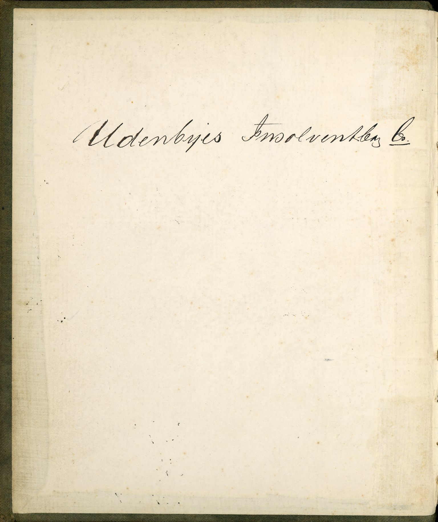 Brodtkorb handel A/S, VAMU/A-0001/R/Rb/L0029/0001: Insolvente debitorer / Udenbyes Insolventbog, 1862-1878