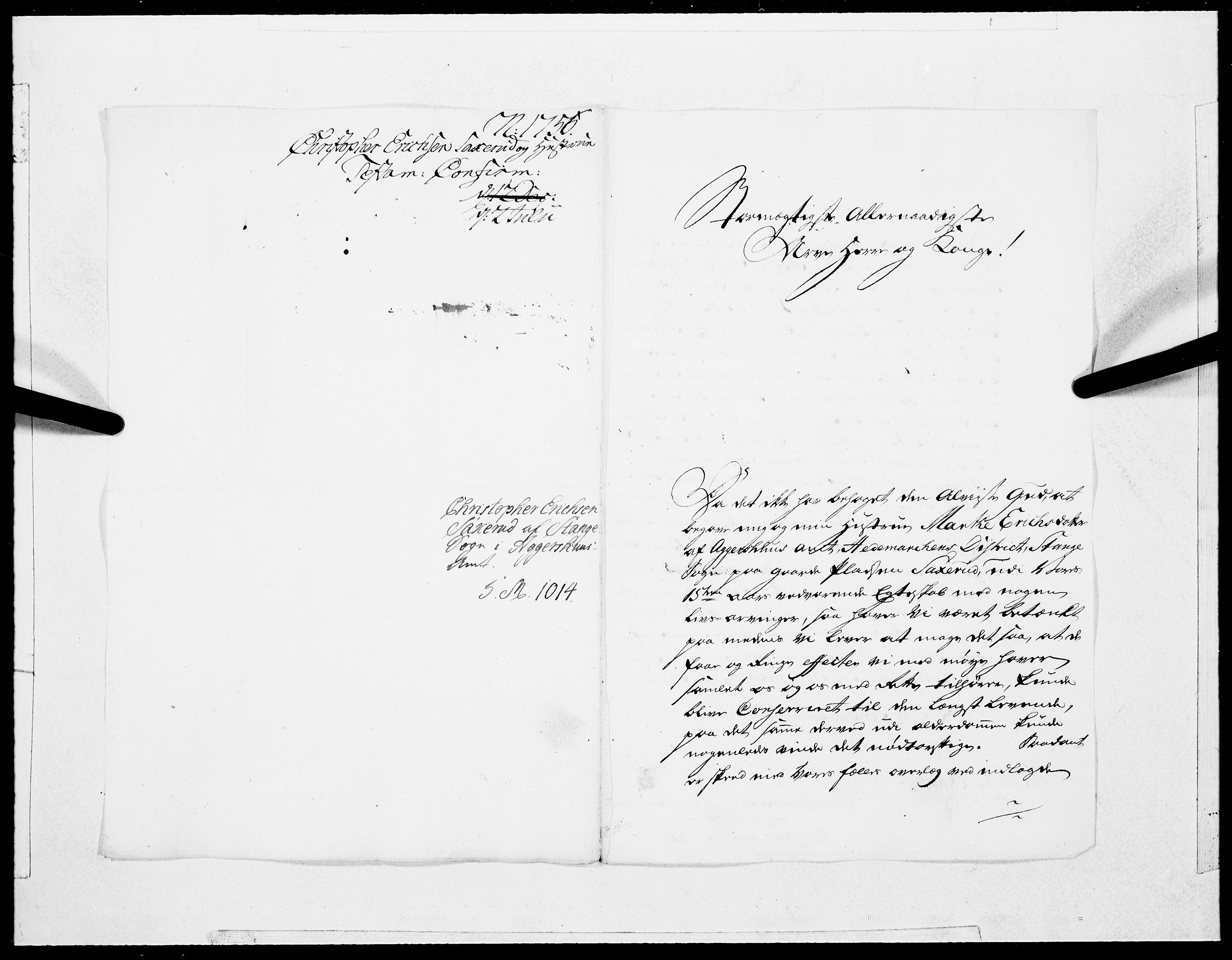 Danske Kanselli 1572-1799, AV/RA-EA-3023/F/Fc/Fcc/Fcca/L0172: Norske innlegg 1572-1799, 1756, s. 8