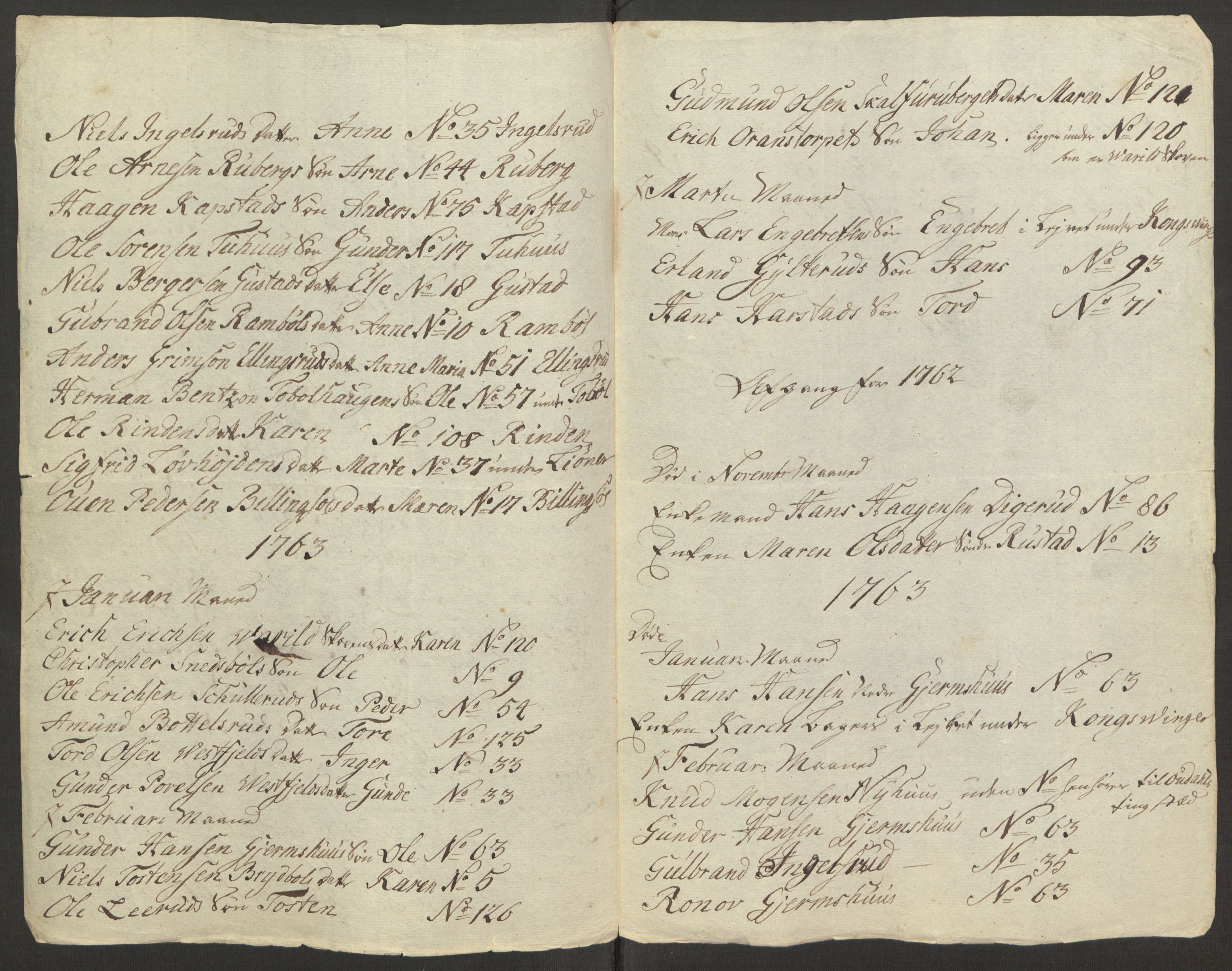 Rentekammeret inntil 1814, Reviderte regnskaper, Fogderegnskap, RA/EA-4092/R15/L1014: Ekstraskatten Østerdal, 1762-1764, s. 457