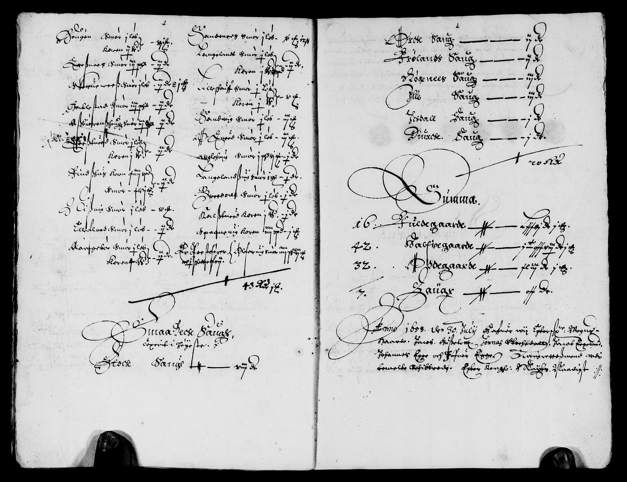 Rentekammeret inntil 1814, Reviderte regnskaper, Lensregnskaper, AV/RA-EA-5023/R/Rb/Rbs/L0038: Stavanger len, 1657-1659