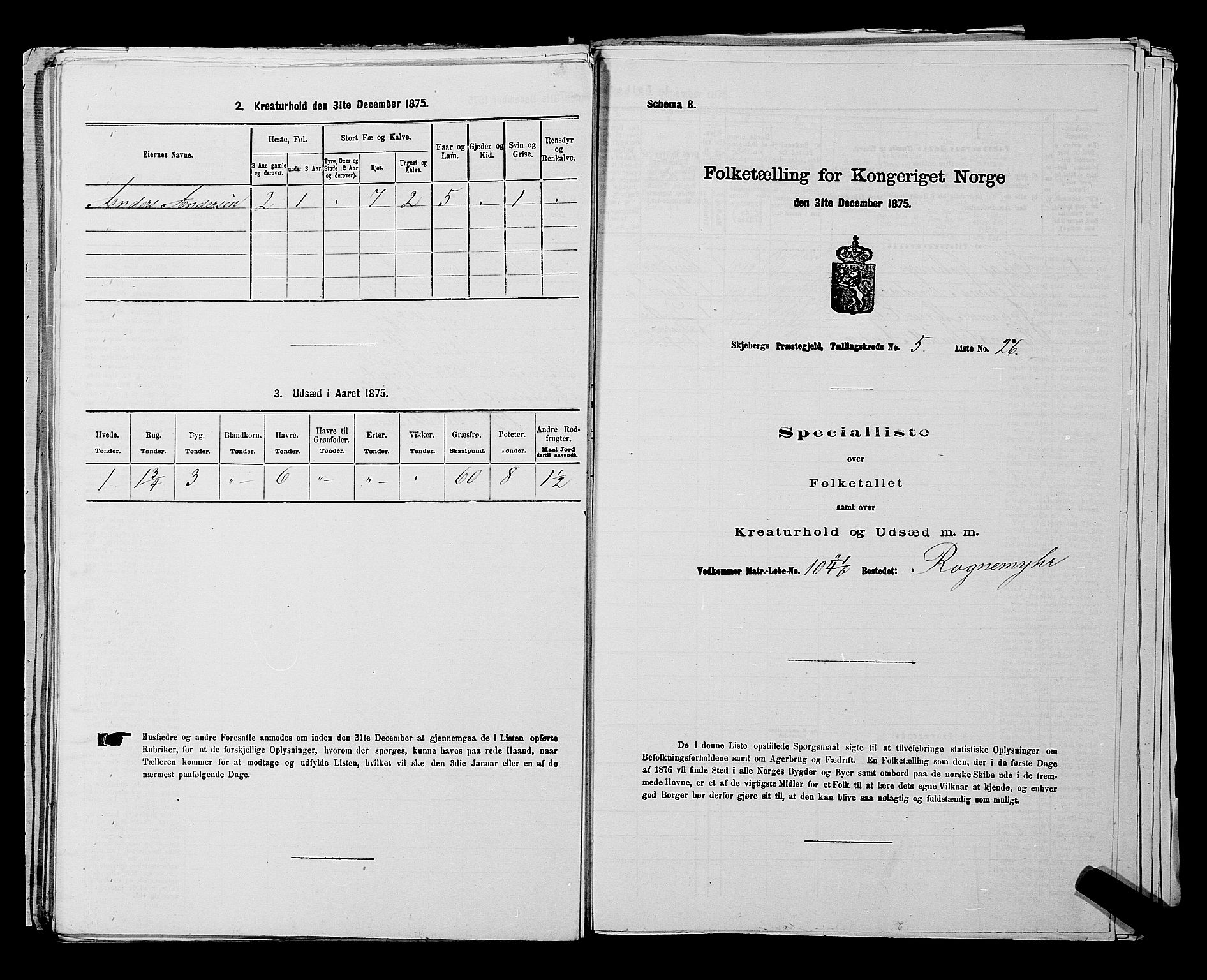 RA, Folketelling 1875 for 0115P Skjeberg prestegjeld, 1875, s. 901