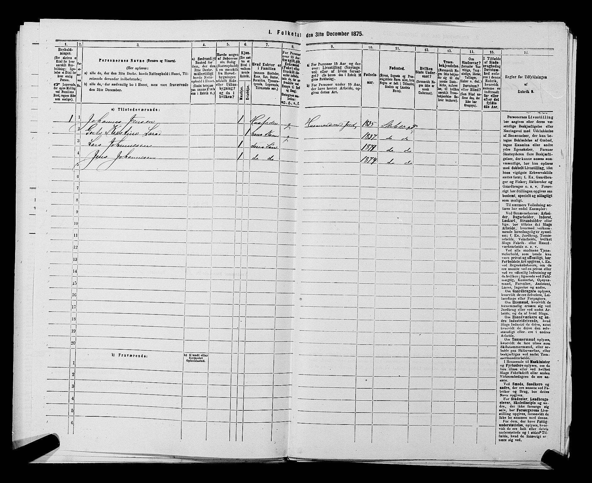 RA, Folketelling 1875 for 0115P Skjeberg prestegjeld, 1875, s. 341