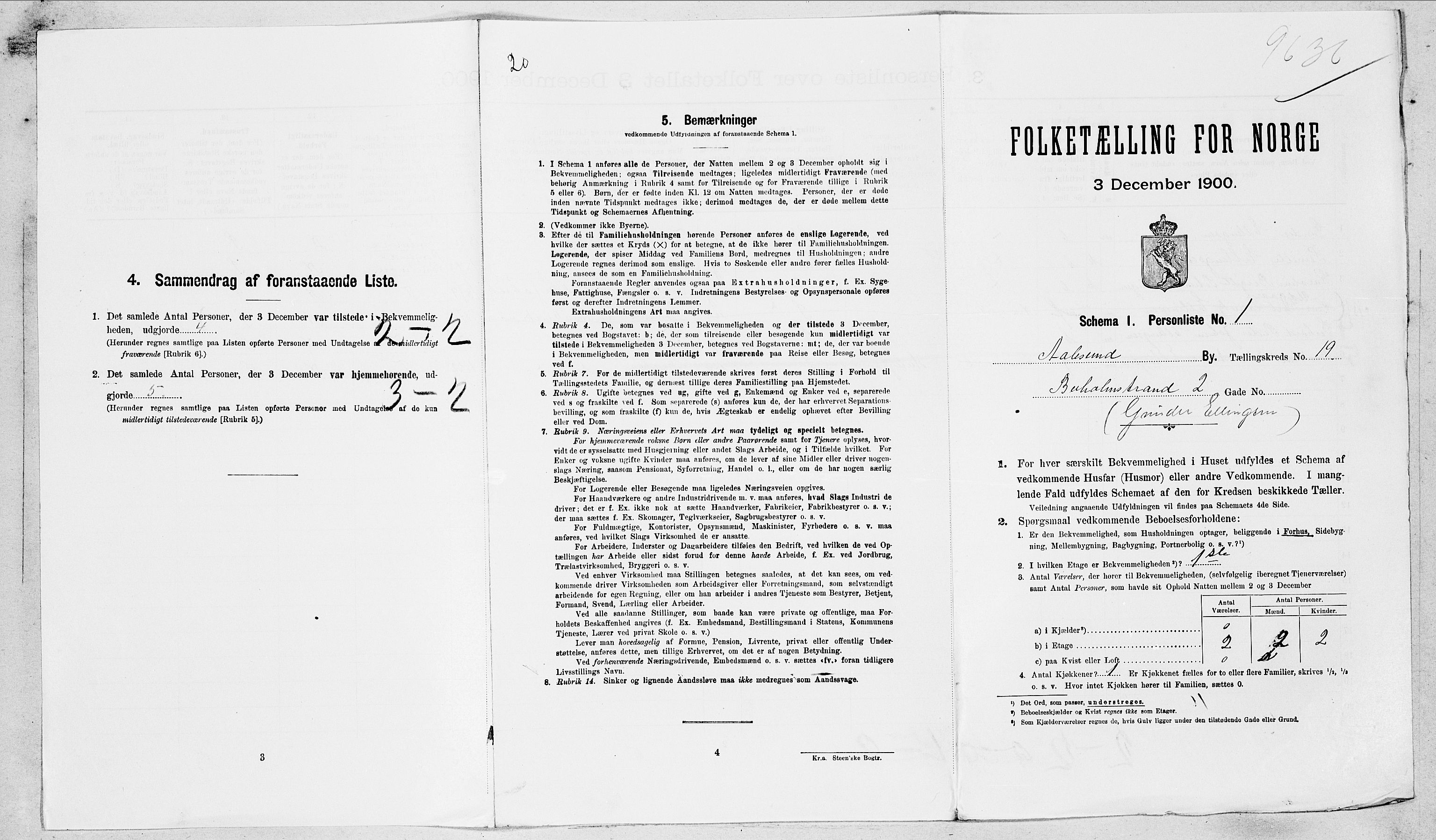 SAT, Folketelling 1900 for 1501 Ålesund kjøpstad, 1900, s. 4668