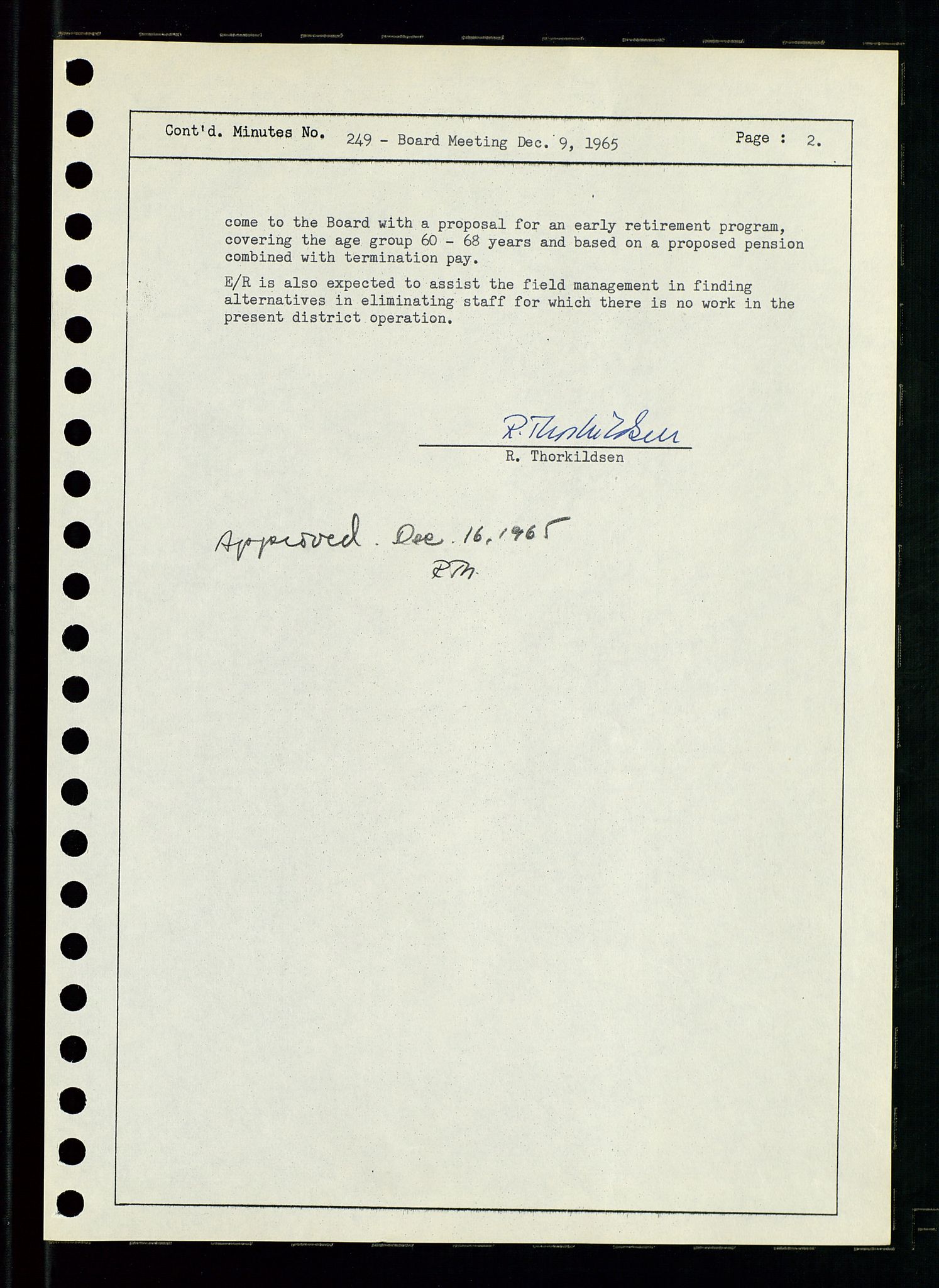 Pa 0982 - Esso Norge A/S, AV/SAST-A-100448/A/Aa/L0002/0001: Den administrerende direksjon Board minutes (styrereferater) / Den administrerende direksjon Board minutes (styrereferater), 1965, s. 11
