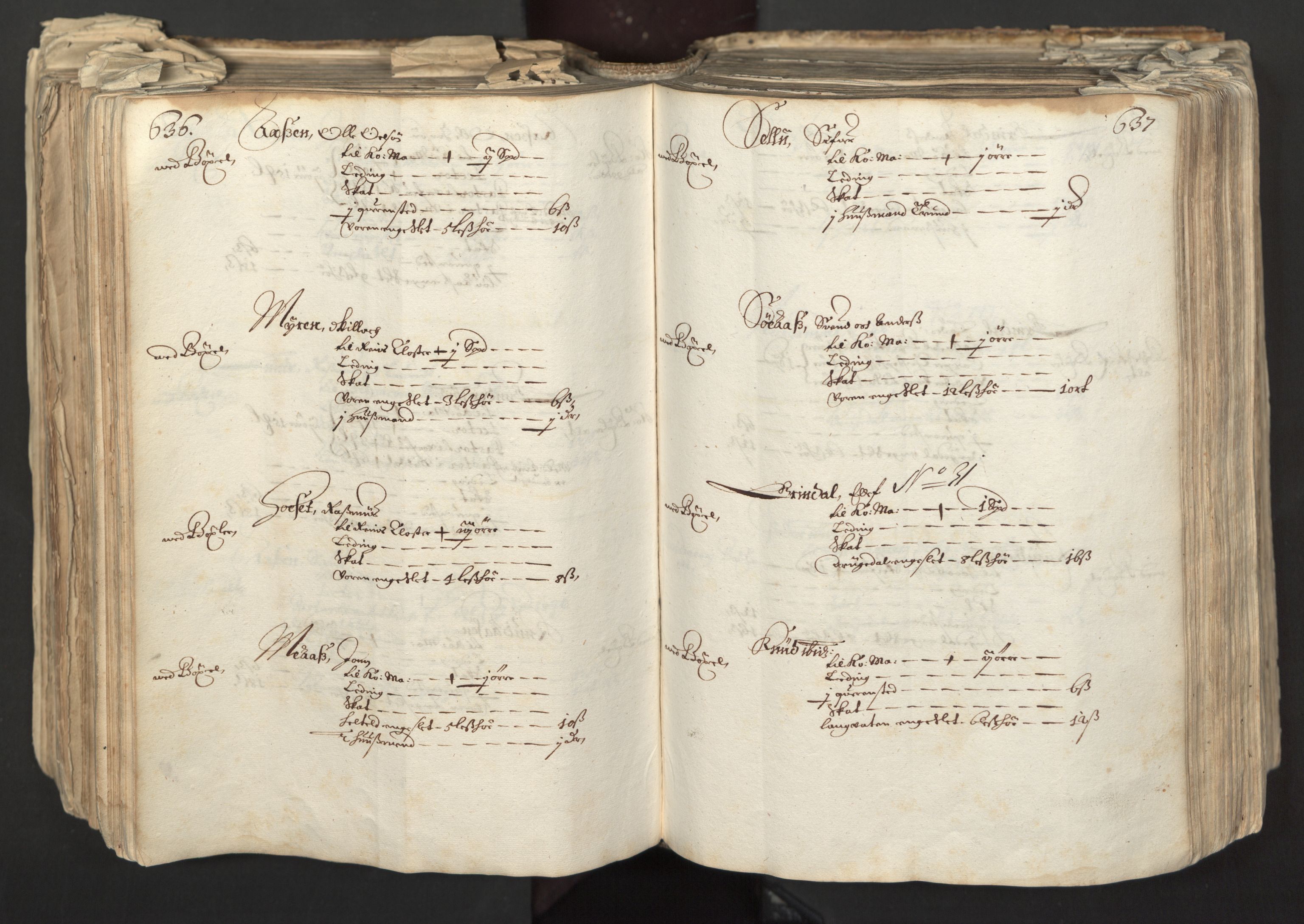 Rentekammeret inntil 1814, Realistisk ordnet avdeling, RA/EA-4070/L/L0027: Trondheim lagdømme:, 1661, s. 636-637