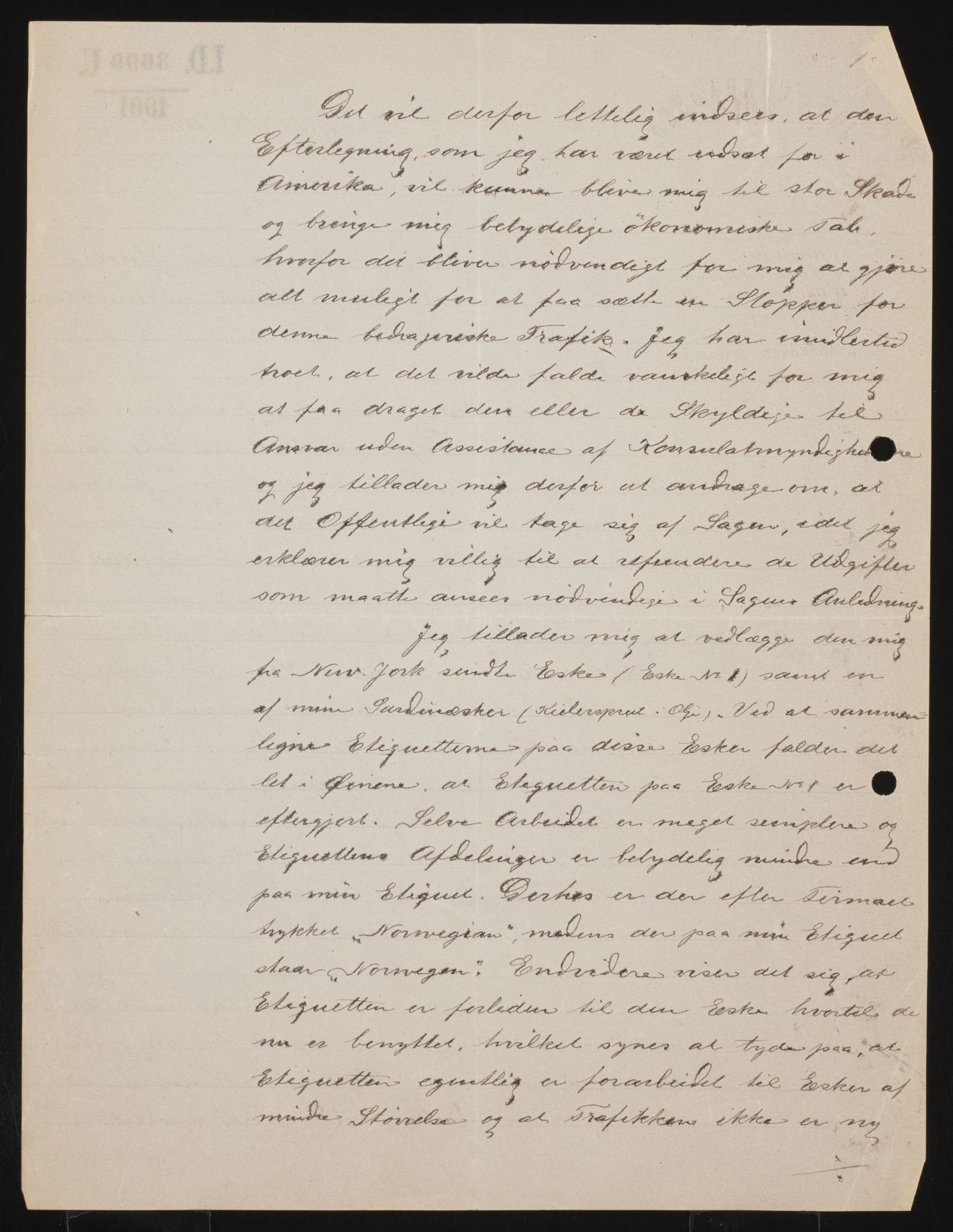 Utenriksdepartementet, AV/RA-S-2259, 1846-1939, s. 11