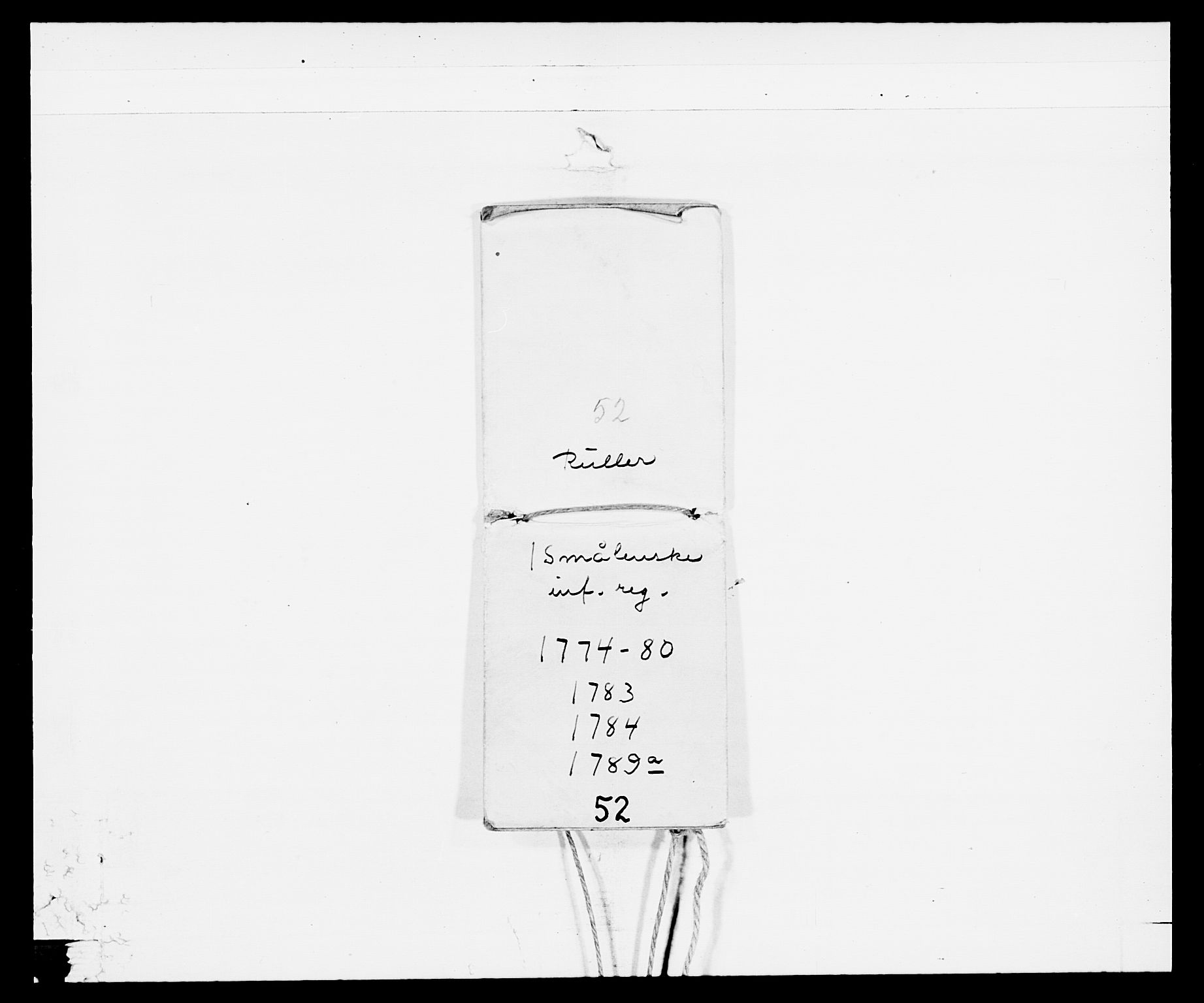 Generalitets- og kommissariatskollegiet, Det kongelige norske kommissariatskollegium, AV/RA-EA-5420/E/Eh/L0052: 1. Smålenske nasjonale infanteriregiment, 1774-1789, s. 14