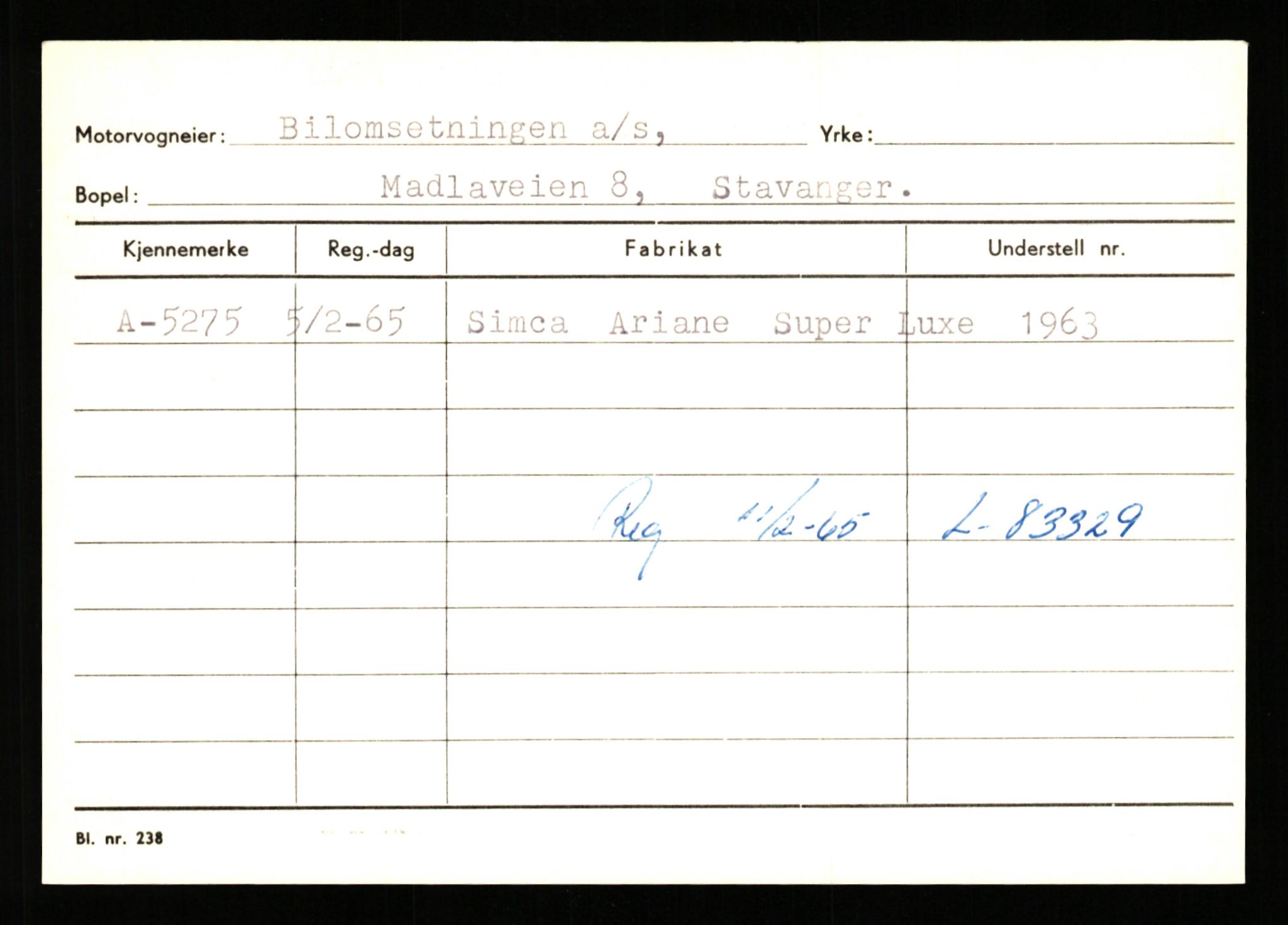 Stavanger trafikkstasjon, AV/SAST-A-101942/0/G/L0001: Registreringsnummer: 0 - 5782, 1930-1971, s. 3119