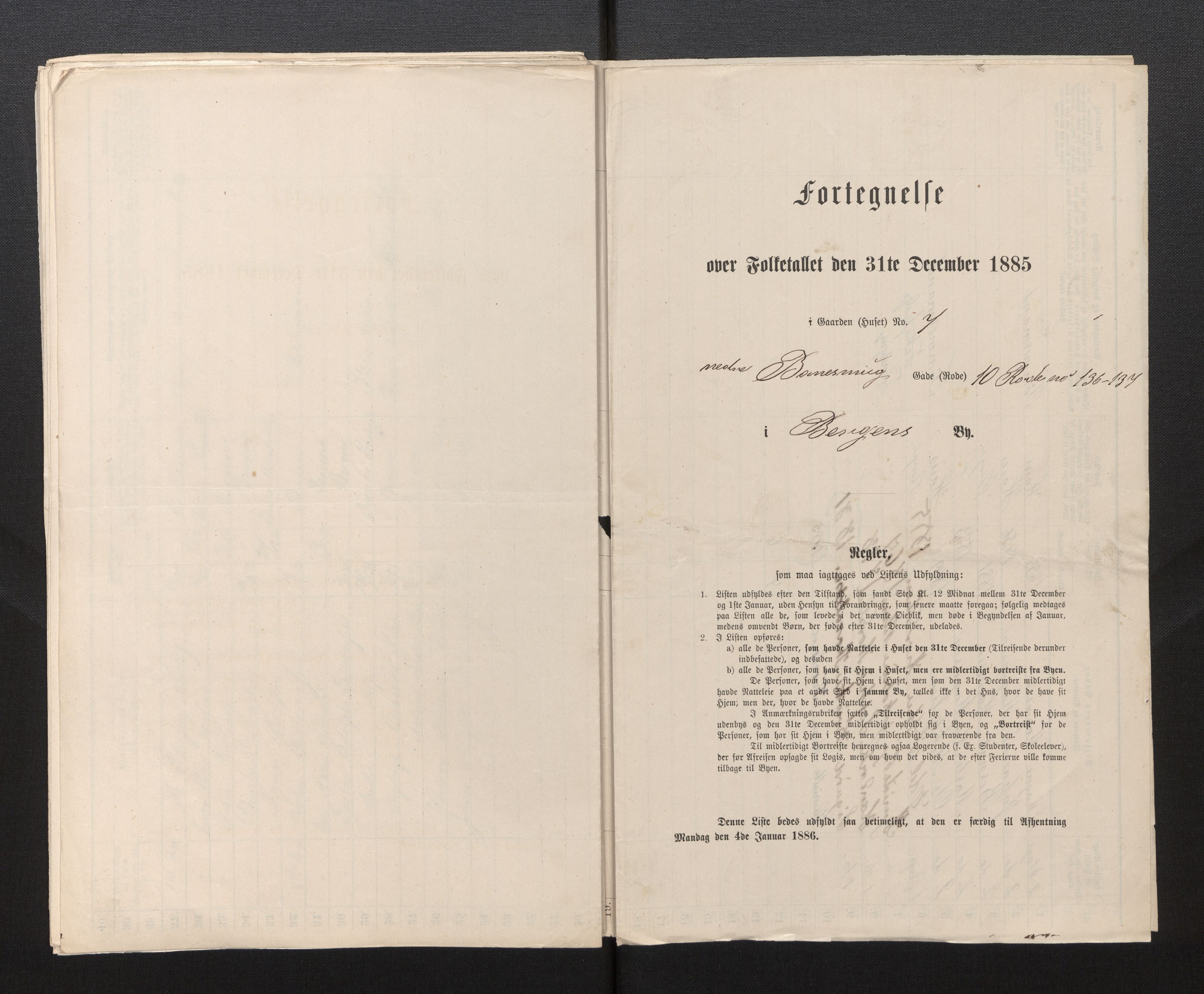 SAB, Folketelling 1885 for 1301 Bergen kjøpstad, 1885, s. 320