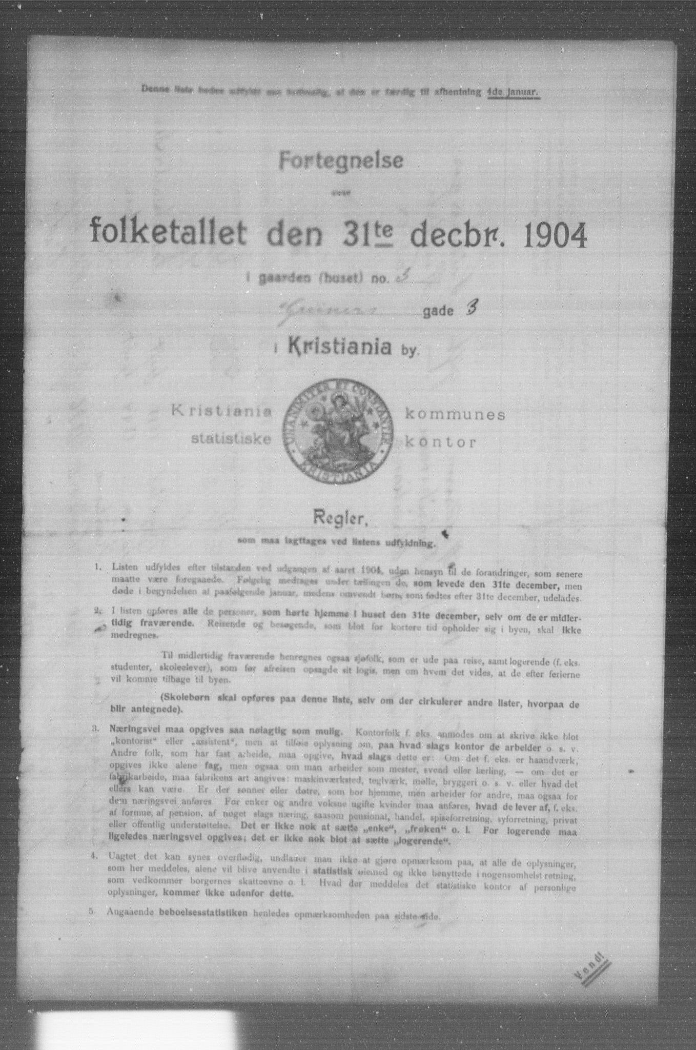 OBA, Kommunal folketelling 31.12.1904 for Kristiania kjøpstad, 1904, s. 6200