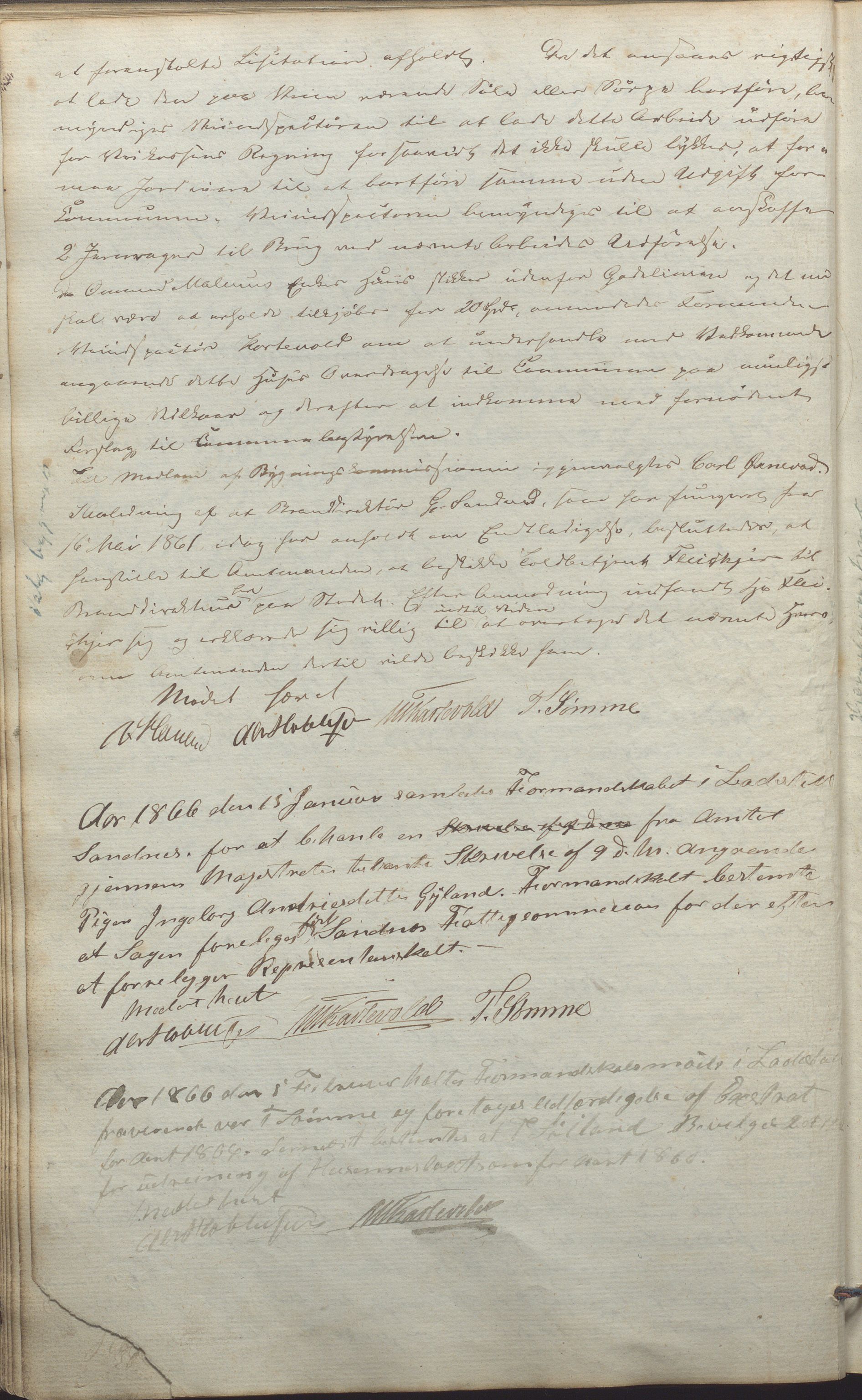 Sandnes kommune - Formannskapet og Bystyret, IKAR/K-100188/Aa/L0001: Møtebok, 1862-1875, s. 71
