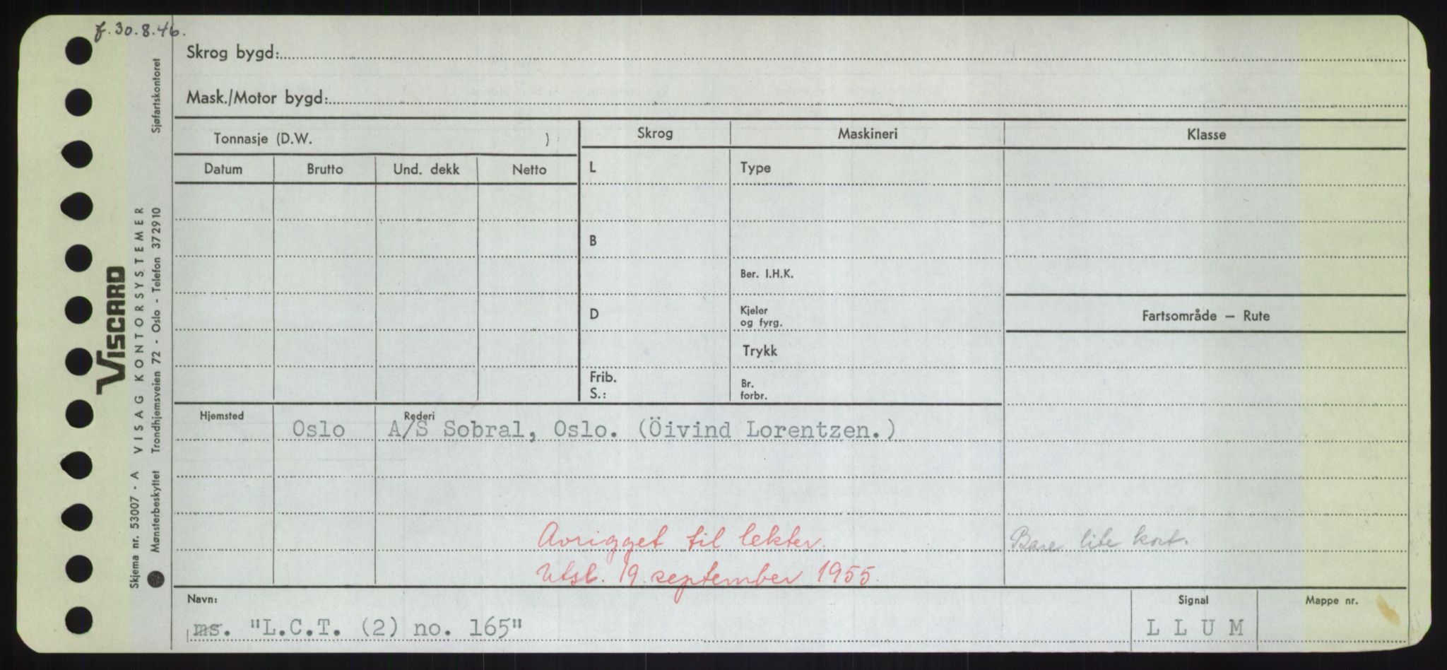 Sjøfartsdirektoratet med forløpere, Skipsmålingen, RA/S-1627/H/Hd/L0022: Fartøy, L-Lia, s. 31