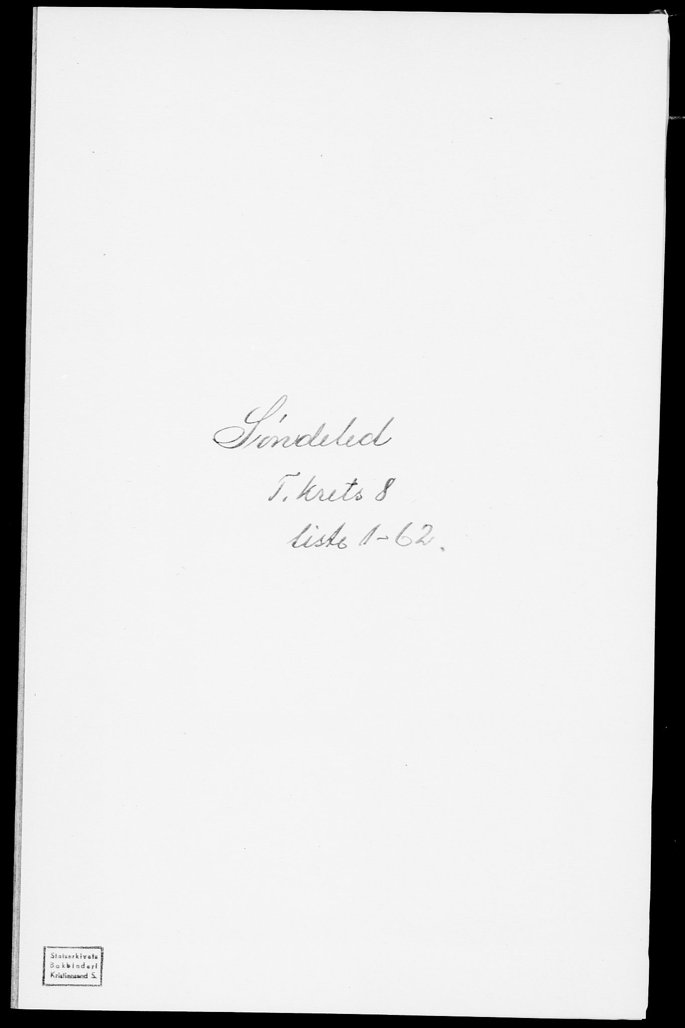 SAK, Folketelling 1875 for 0913L Risør prestegjeld, Søndeled sokn, 1875, s. 1258