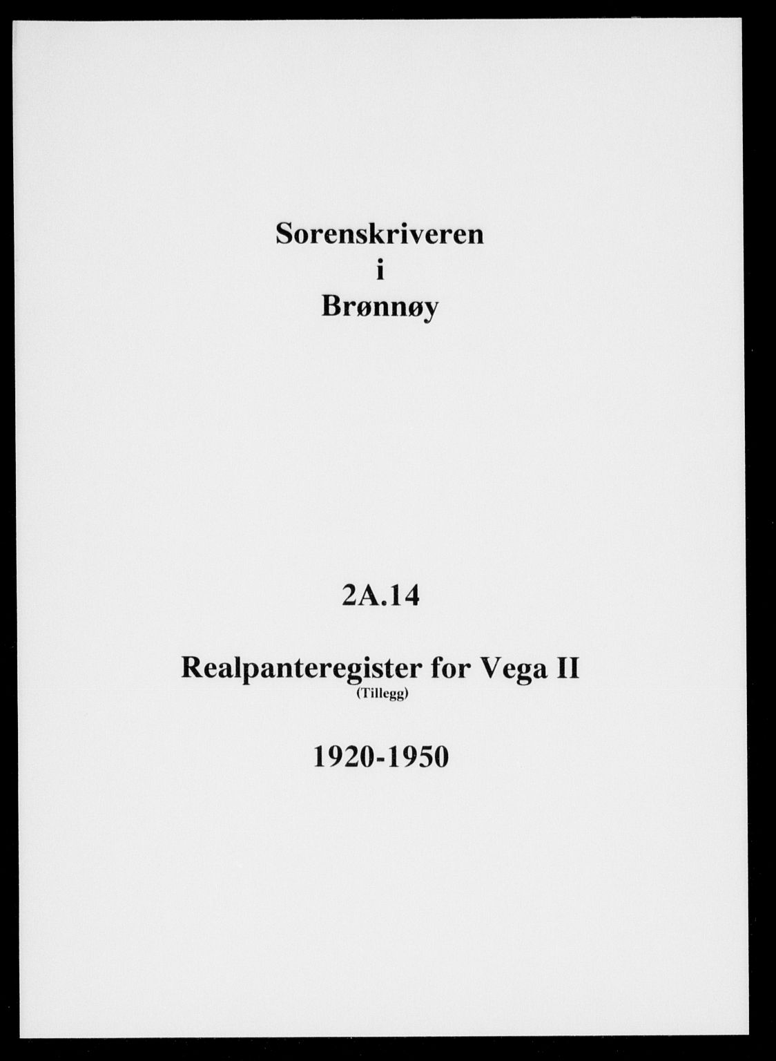 Brønnøy sorenskriveri, SAT/A-4170/1/2/2A/L0014: Panteregister nr. 14, 1920-1950