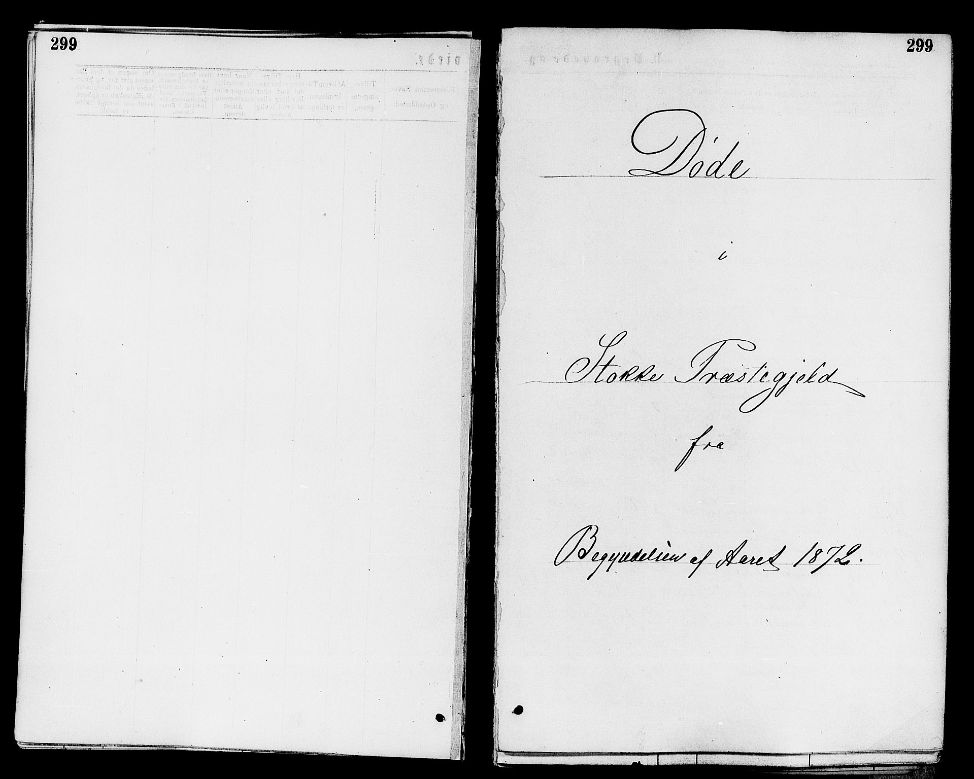 Stokke kirkebøker, SAKO/A-320/F/Fa/L0009: Ministerialbok nr. I 9, 1872-1883, s. 299