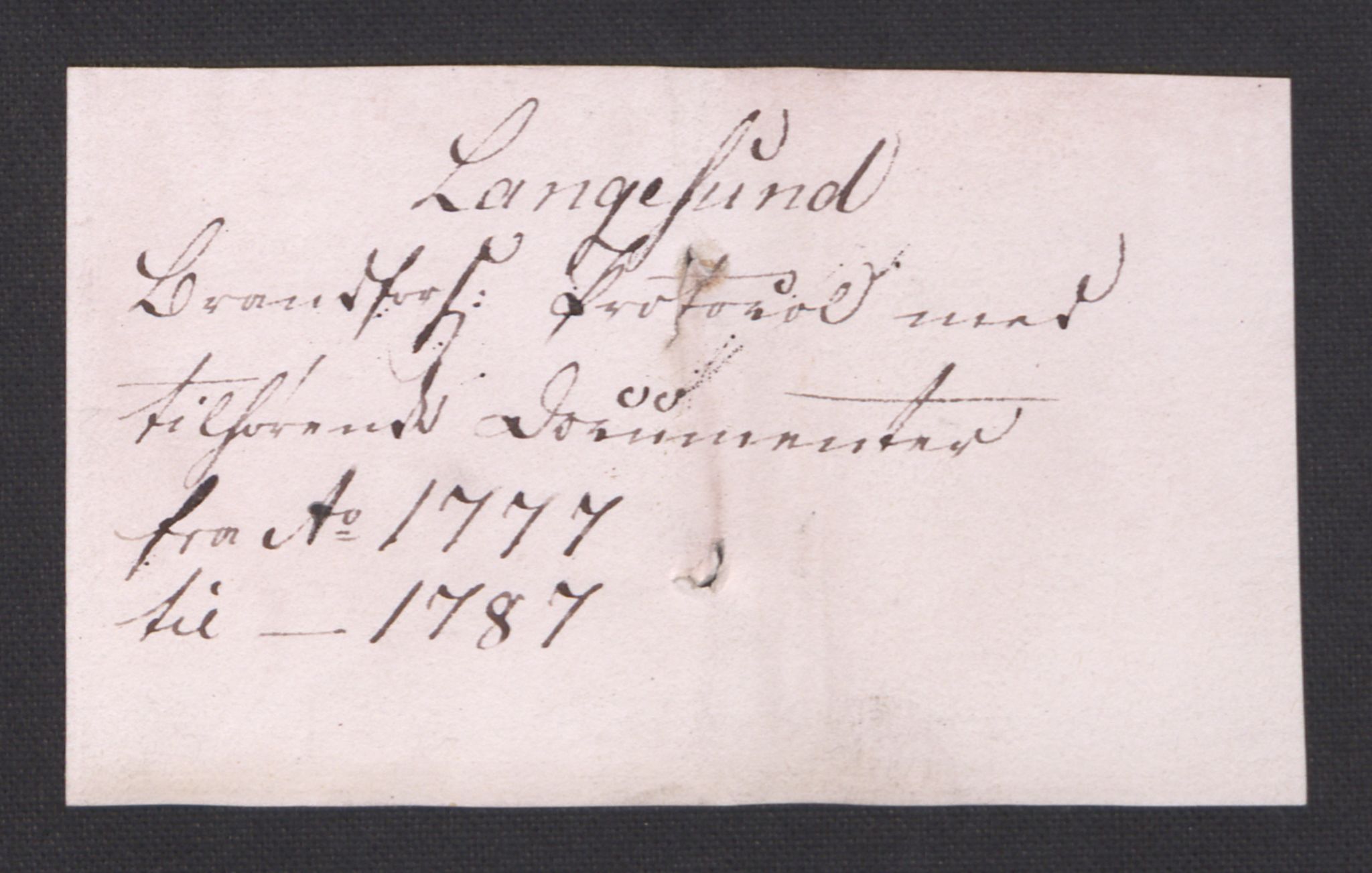 Kommersekollegiet, Brannforsikringskontoret 1767-1814, AV/RA-EA-5458/F/Fa/L0033/0001: Langesund / Branntakstprotokoll, 1777