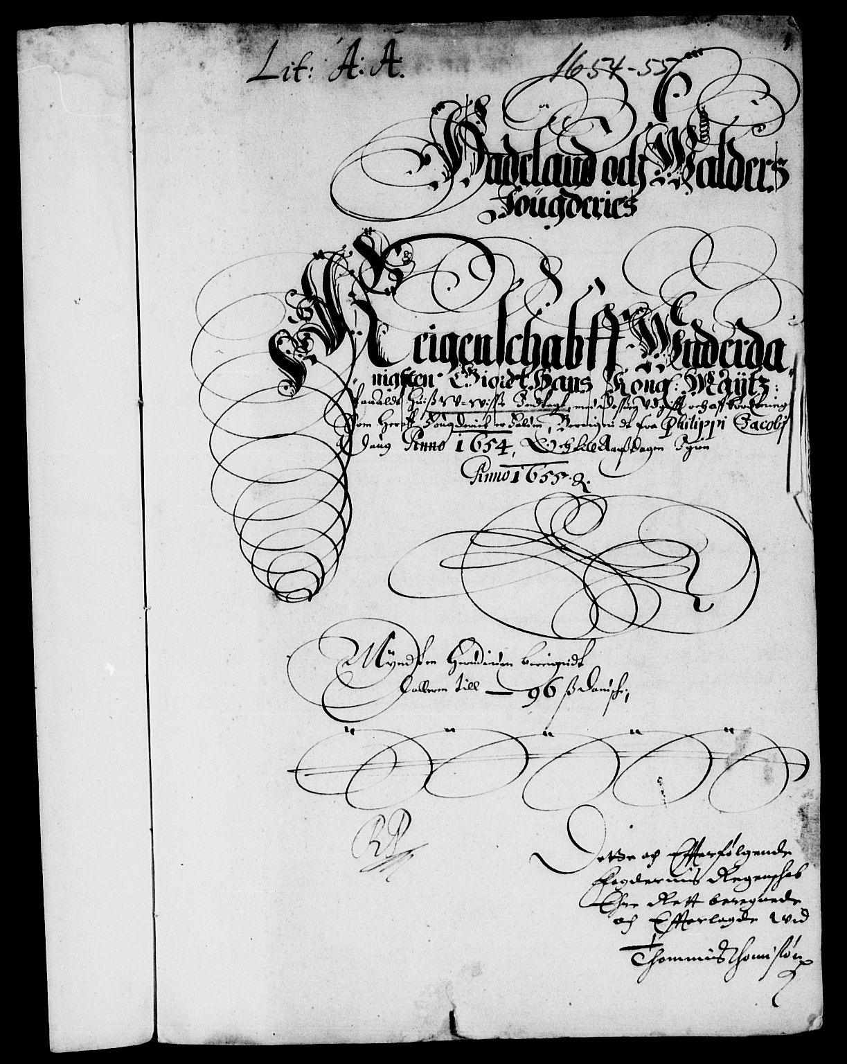 Rentekammeret inntil 1814, Reviderte regnskaper, Lensregnskaper, AV/RA-EA-5023/R/Rb/Rba/L0221: Akershus len, 1652-1655