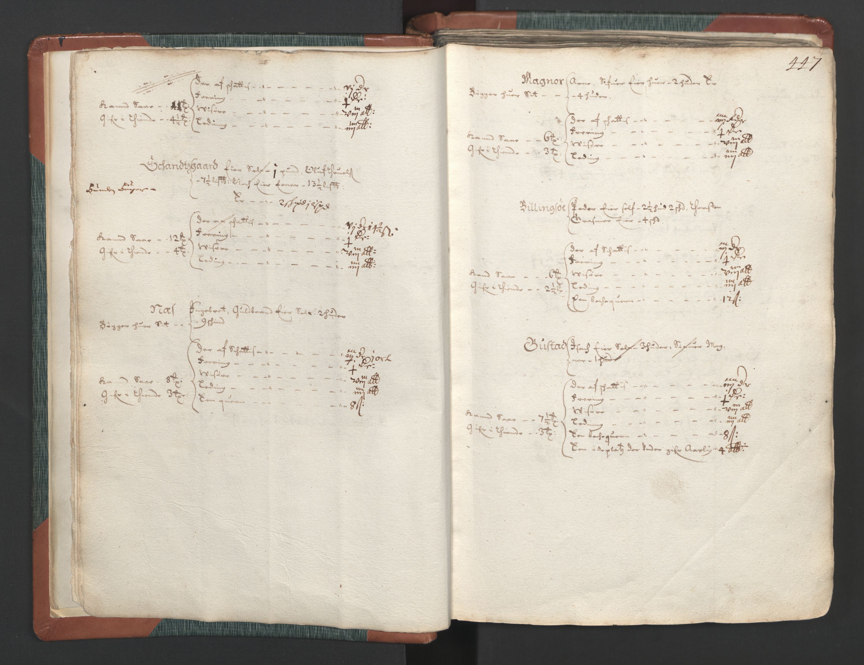 Rentekammeret inntil 1814, Realistisk ordnet avdeling, AV/RA-EA-4070/L/L0009: Oppland lagdømme. Alminnelig jordebok med skatteligning for Solør, Østerdal, Hadeland og Valdres., 1661, s. 446b-447a