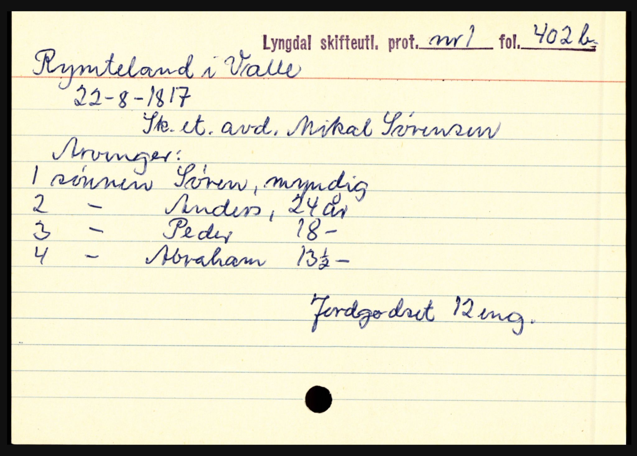 Lyngdal sorenskriveri, SAK/1221-0004/H, s. 9141