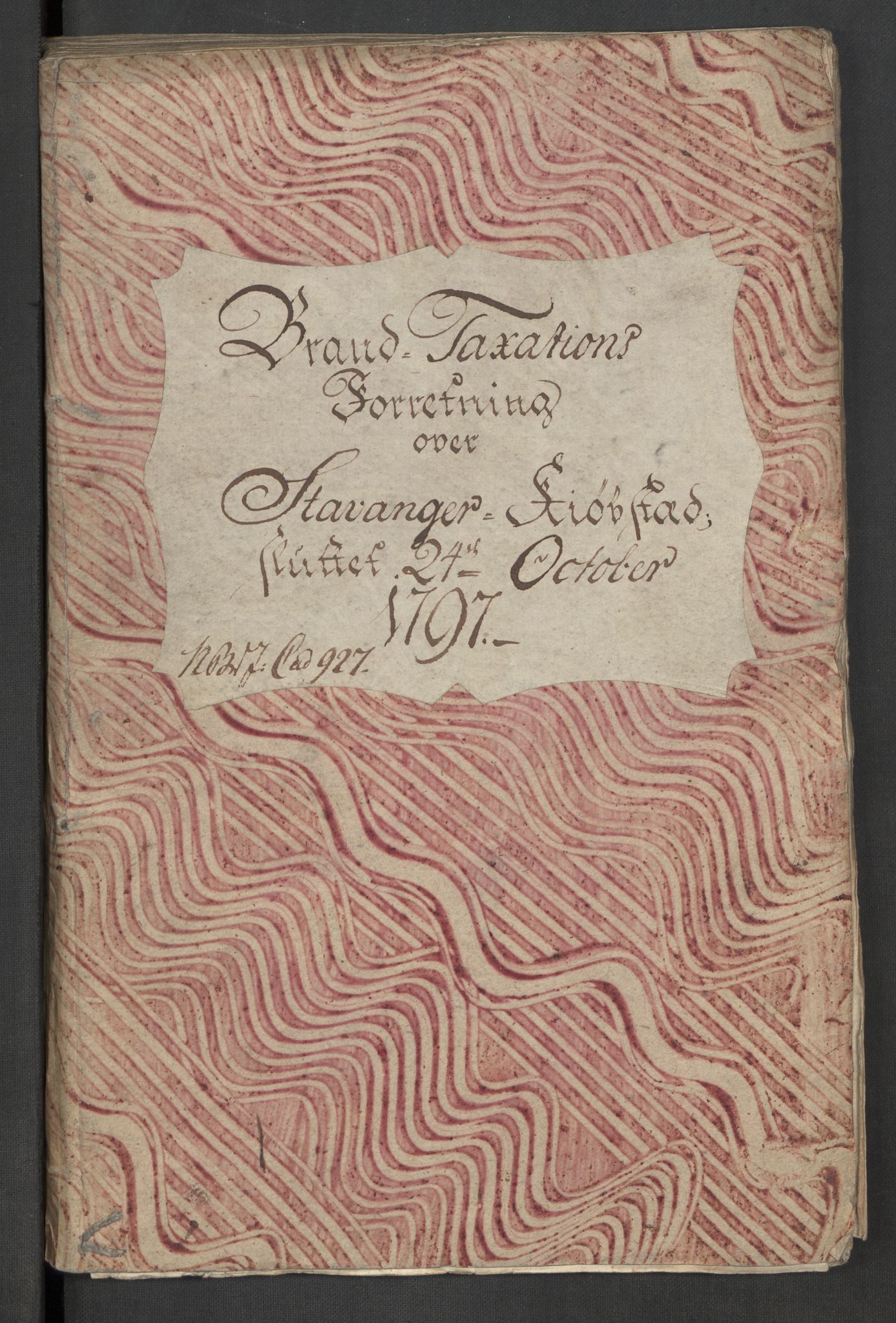 Kommersekollegiet, Brannforsikringskontoret 1767-1814, AV/RA-EA-5458/F/Fa/L0048/0001: Stavanger / Branntakstprotokoll, 1797