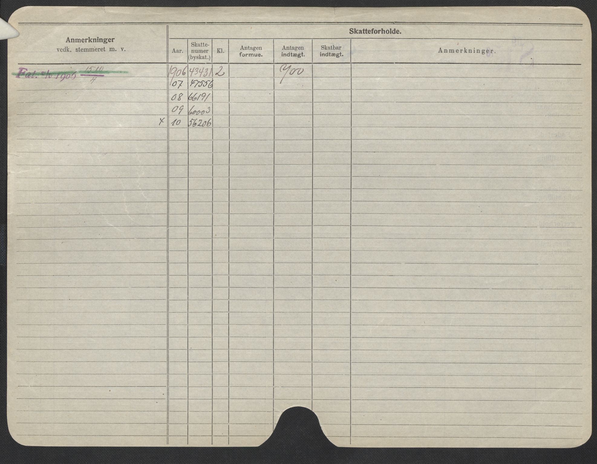 Oslo folkeregister, Registerkort, SAO/A-11715/F/Fa/Fac/L0008: Menn, 1906-1914, s. 701b
