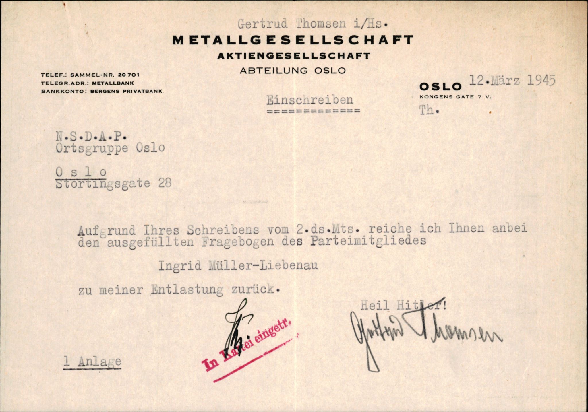 Forsvarets Overkommando. 2 kontor. Arkiv 11.4. Spredte tyske arkivsaker, AV/RA-RAFA-7031/D/Dar/Darb/L0015: Reichskommissariat - NSDAP in Norwegen, 1938-1945, s. 361