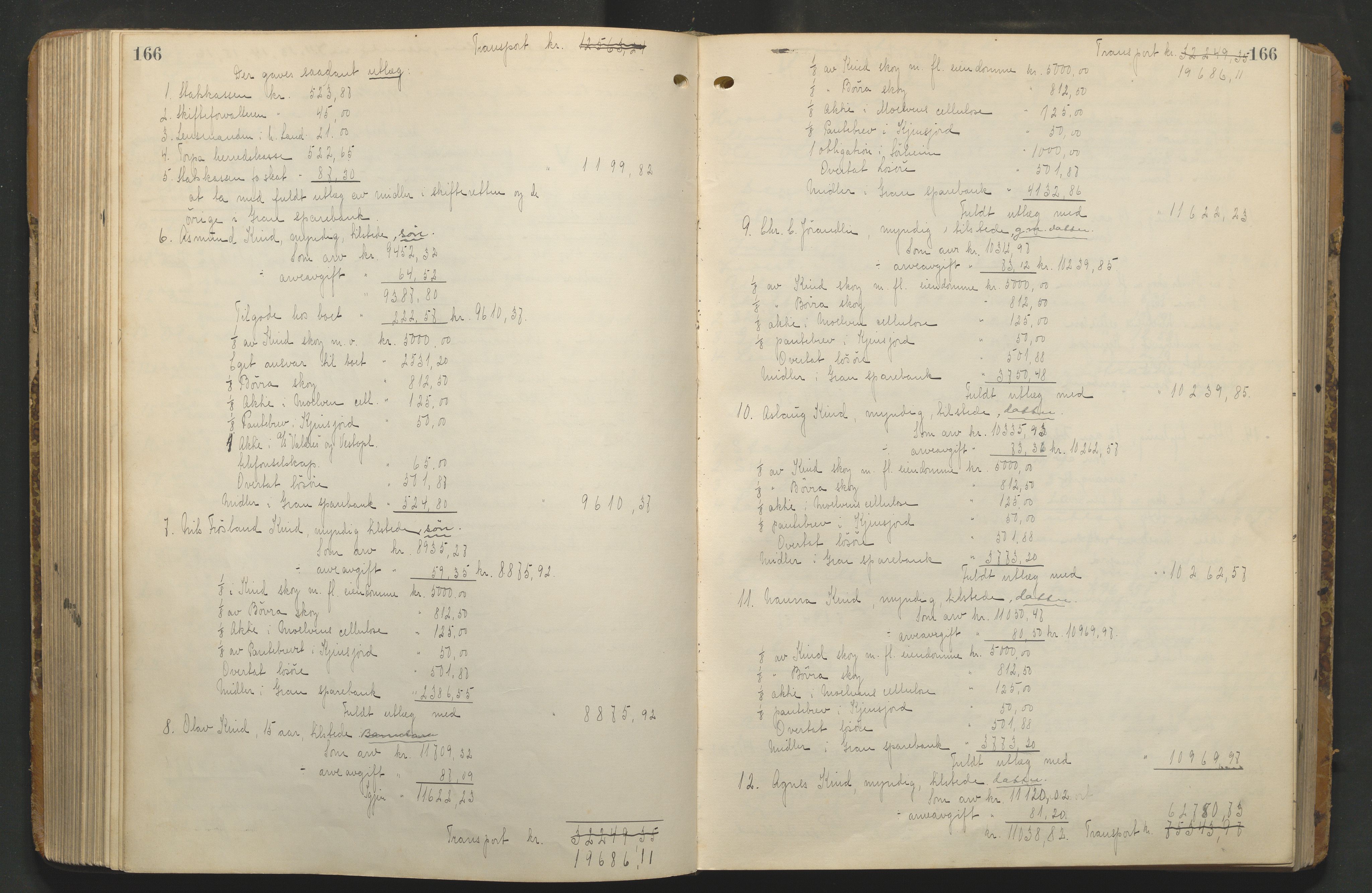 Hadeland og Land tingrett, AV/SAH-TING-010/J/Jd/L0005: Skifteutlodningsprotokoll, 1913-1924, s. 165