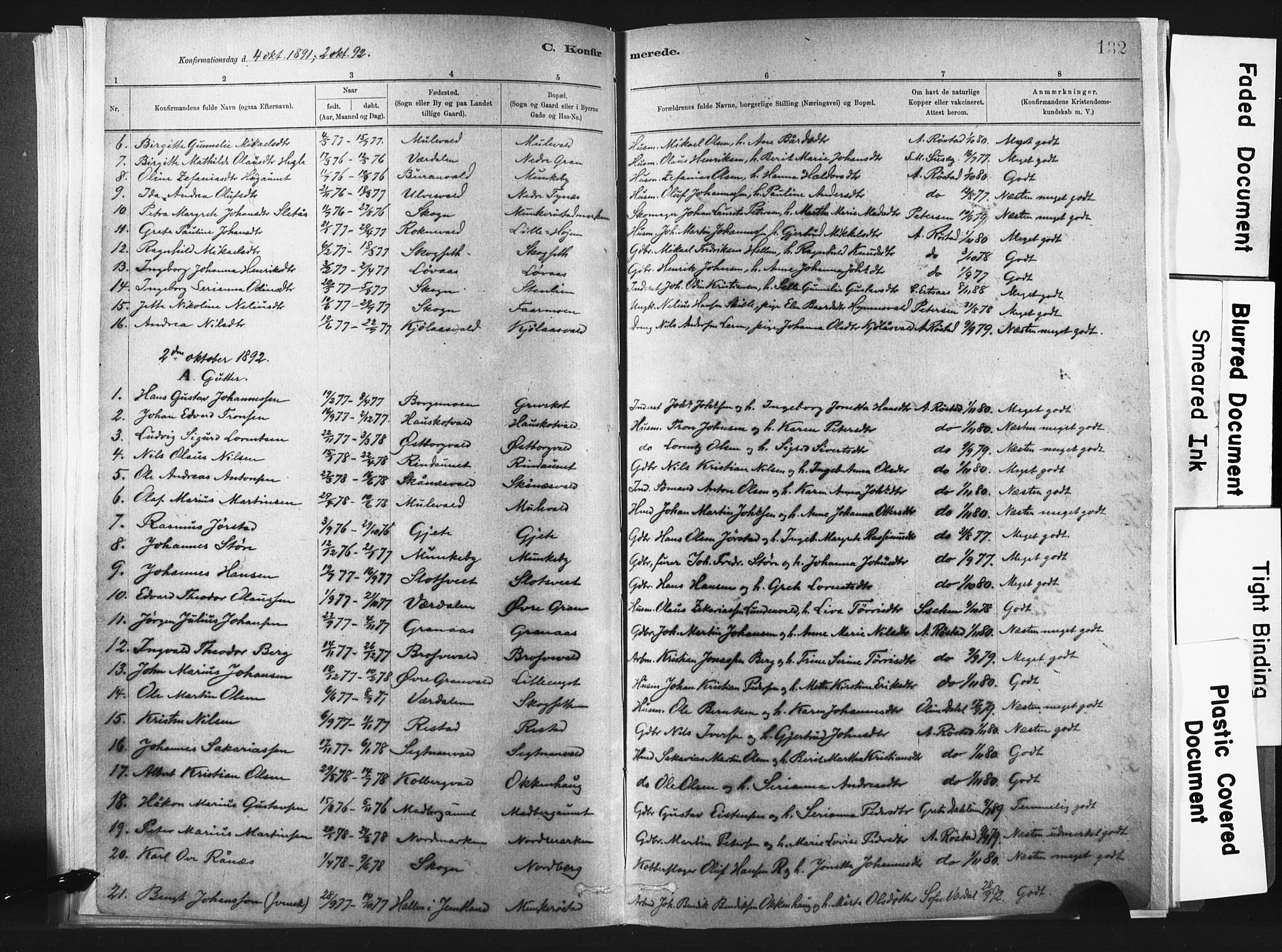 Ministerialprotokoller, klokkerbøker og fødselsregistre - Nord-Trøndelag, SAT/A-1458/721/L0207: Ministerialbok nr. 721A02, 1880-1911, s. 132