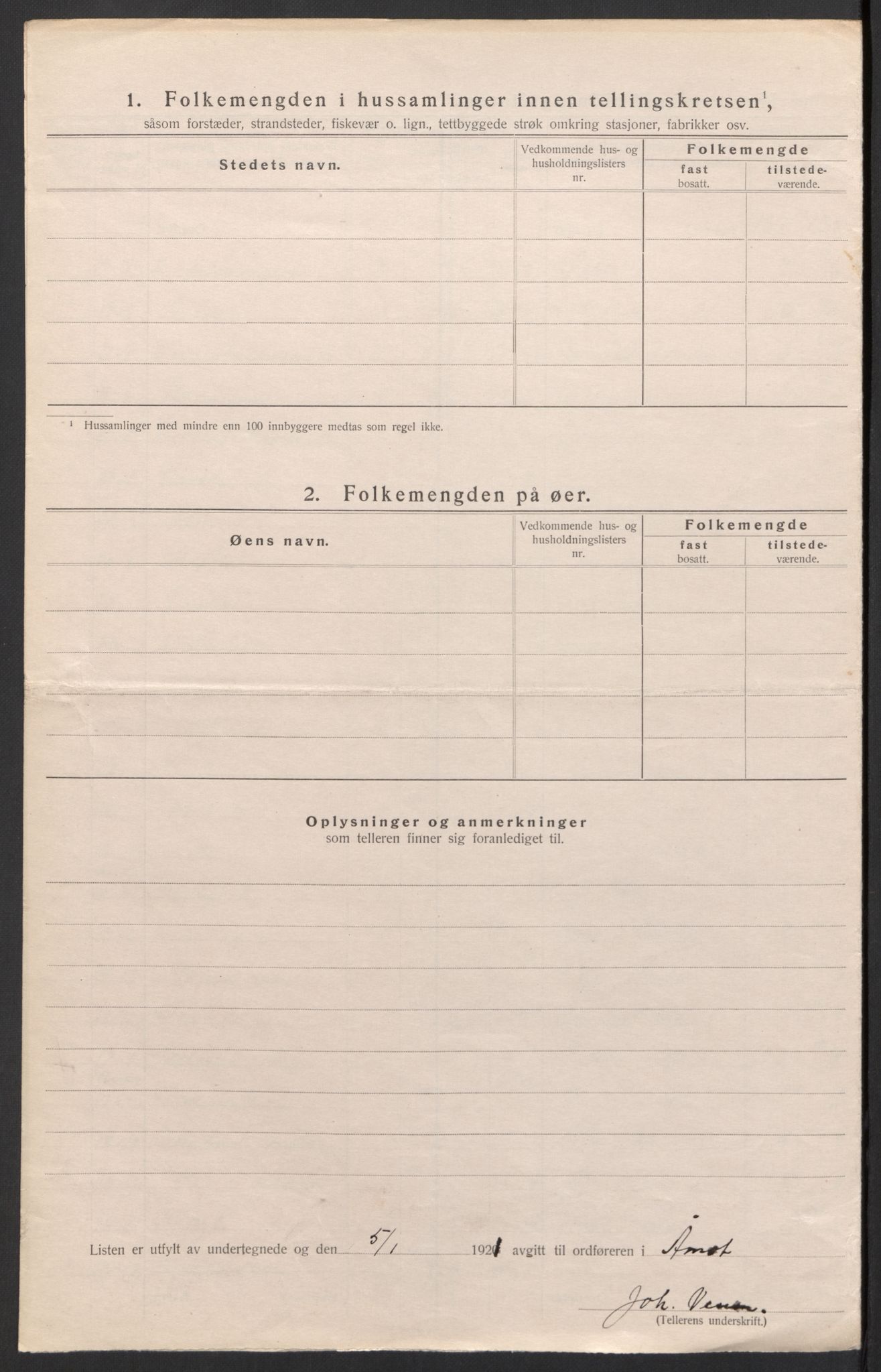 SAH, Folketelling 1920 for 0429 Åmot herred, 1920, s. 22