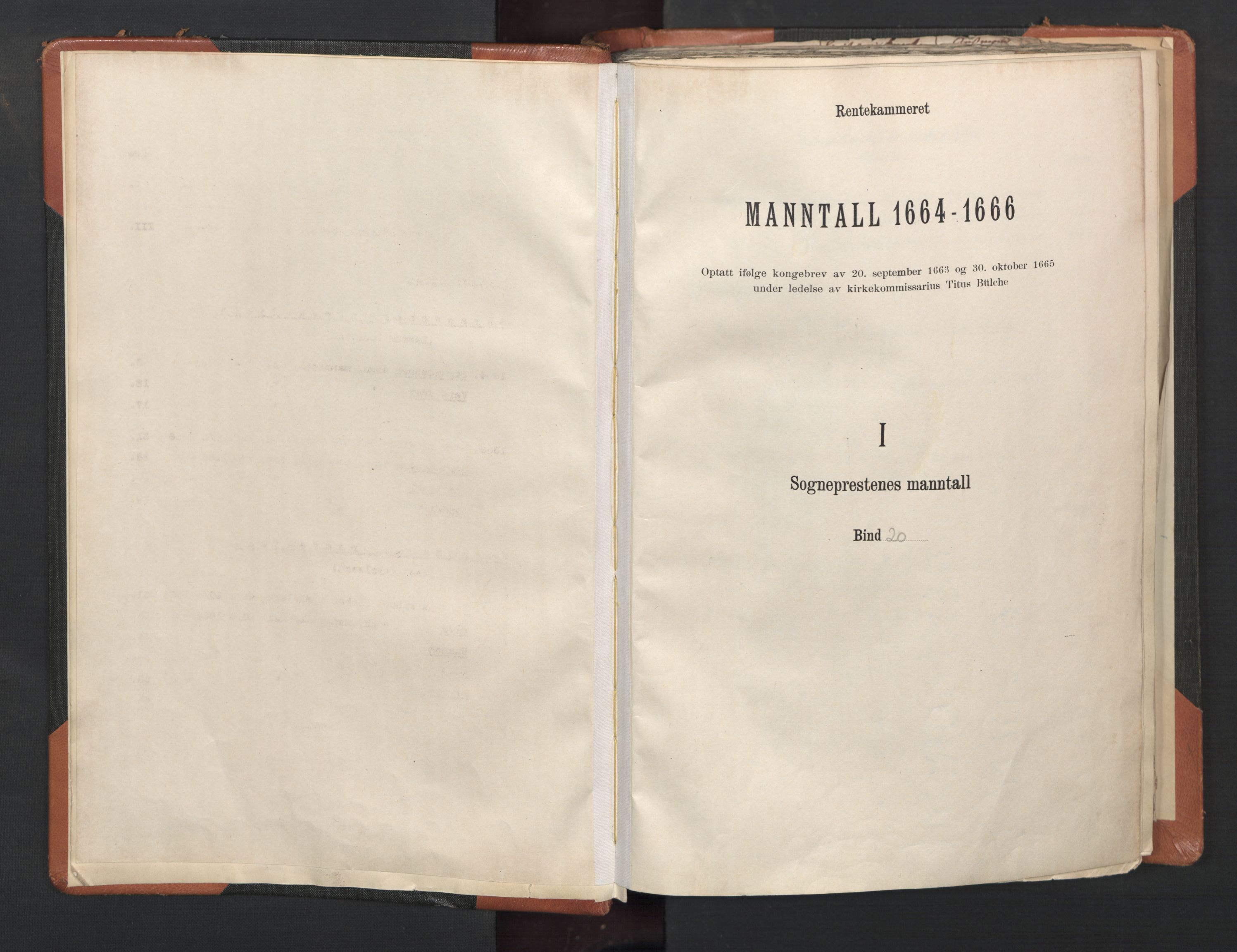 RA, Sogneprestenes manntall 1664-1666, nr. 20: Sunnhordland prosti, 1664-1666