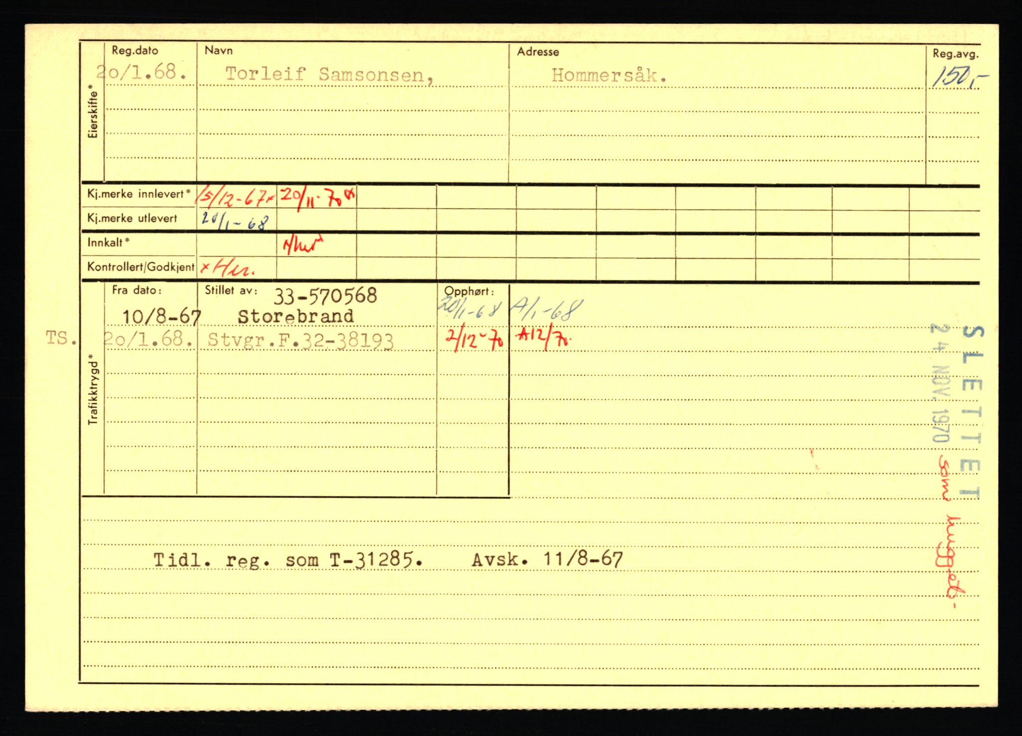 Stavanger trafikkstasjon, AV/SAST-A-101942/0/F/L0077: L-500000 - L-502999, 1930-1971, s. 92