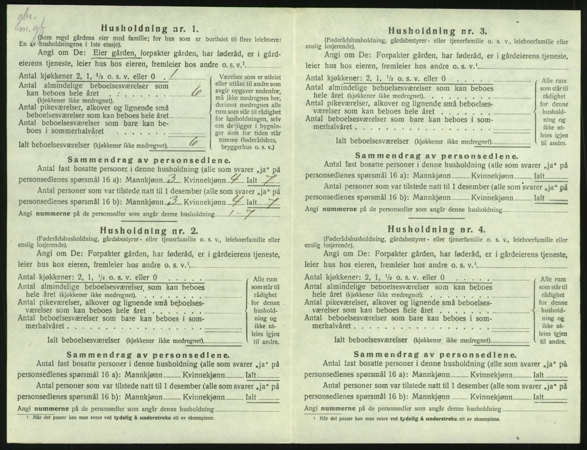 SAH, Folketelling 1920 for 0526 Snertingdal herred, 1920, s. 172