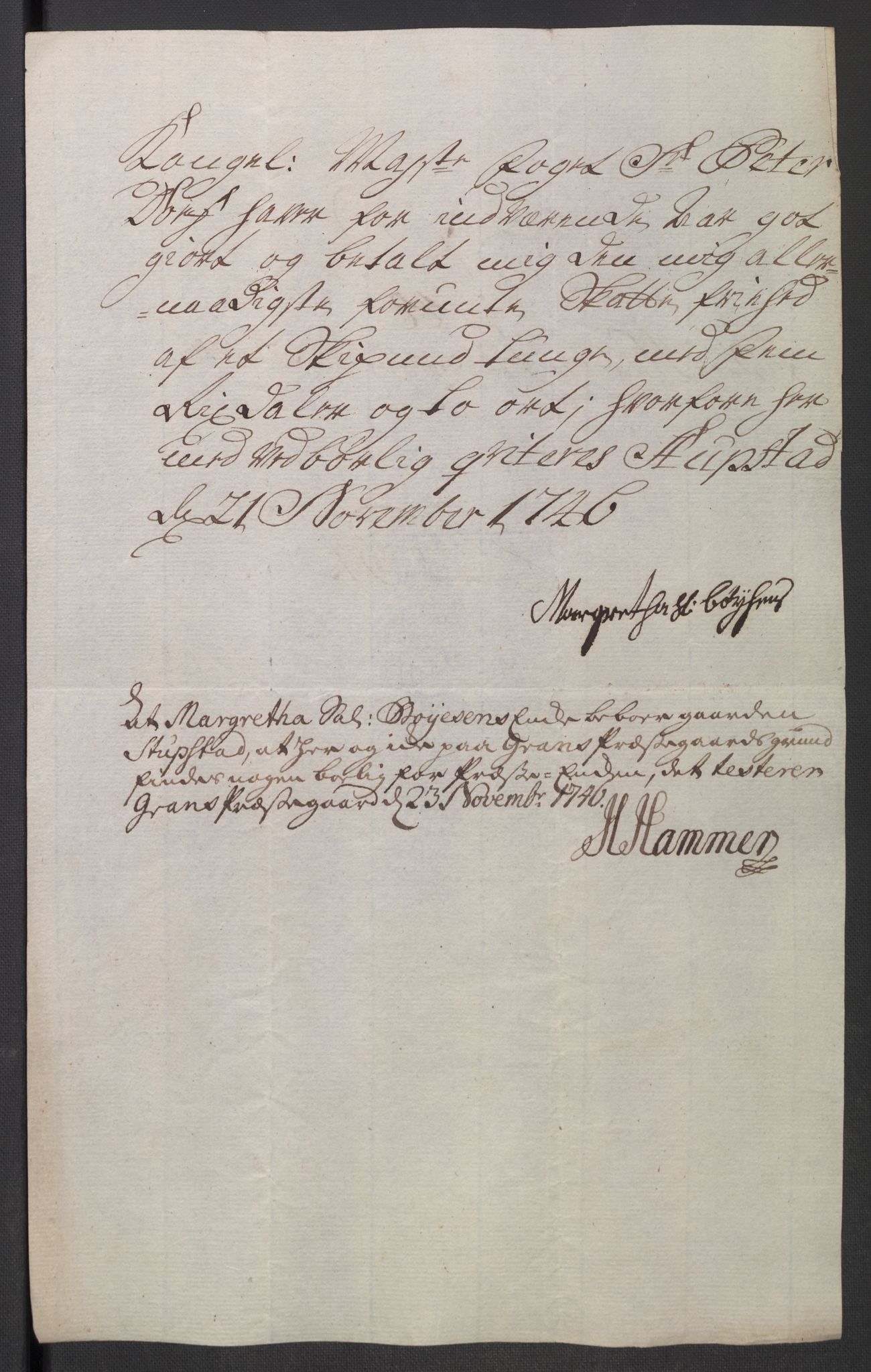 Rentekammeret inntil 1814, Reviderte regnskaper, Fogderegnskap, AV/RA-EA-4092/R18/L1345: Fogderegnskap Hadeland, Toten og Valdres, 1745-1746, s. 486