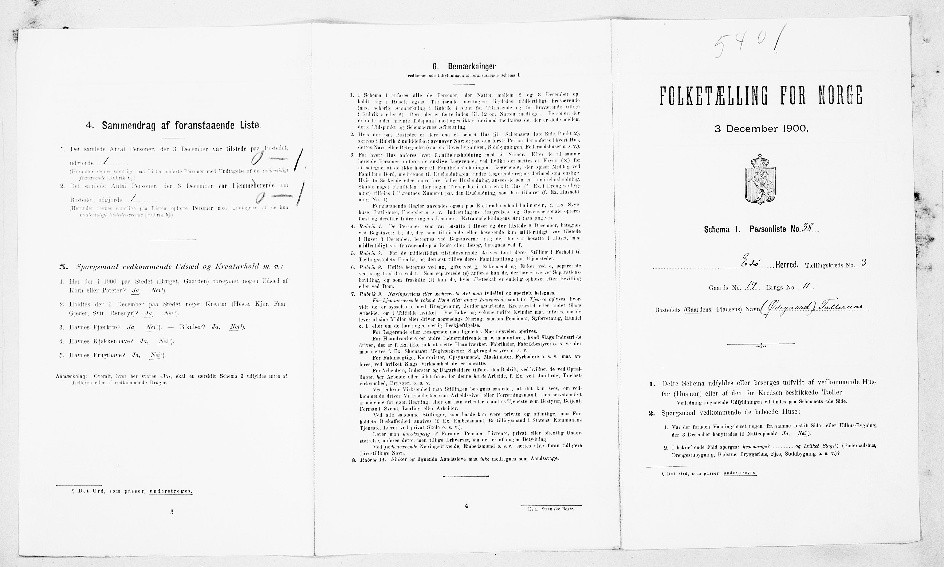SAT, Folketelling 1900 for 1573 Edøy herred, 1900, s. 272