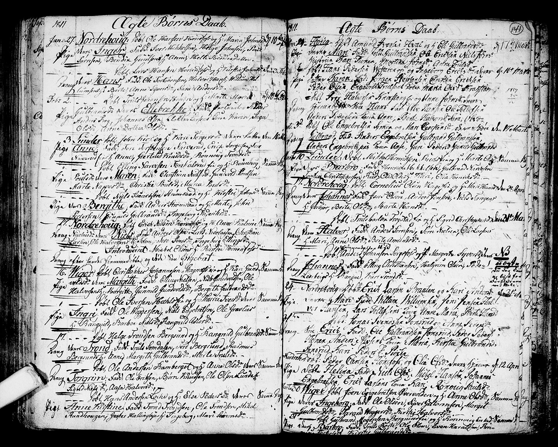 Norderhov kirkebøker, AV/SAKO-A-237/F/Fa/L0006: Ministerialbok nr. 6, 1789-1811, s. 141