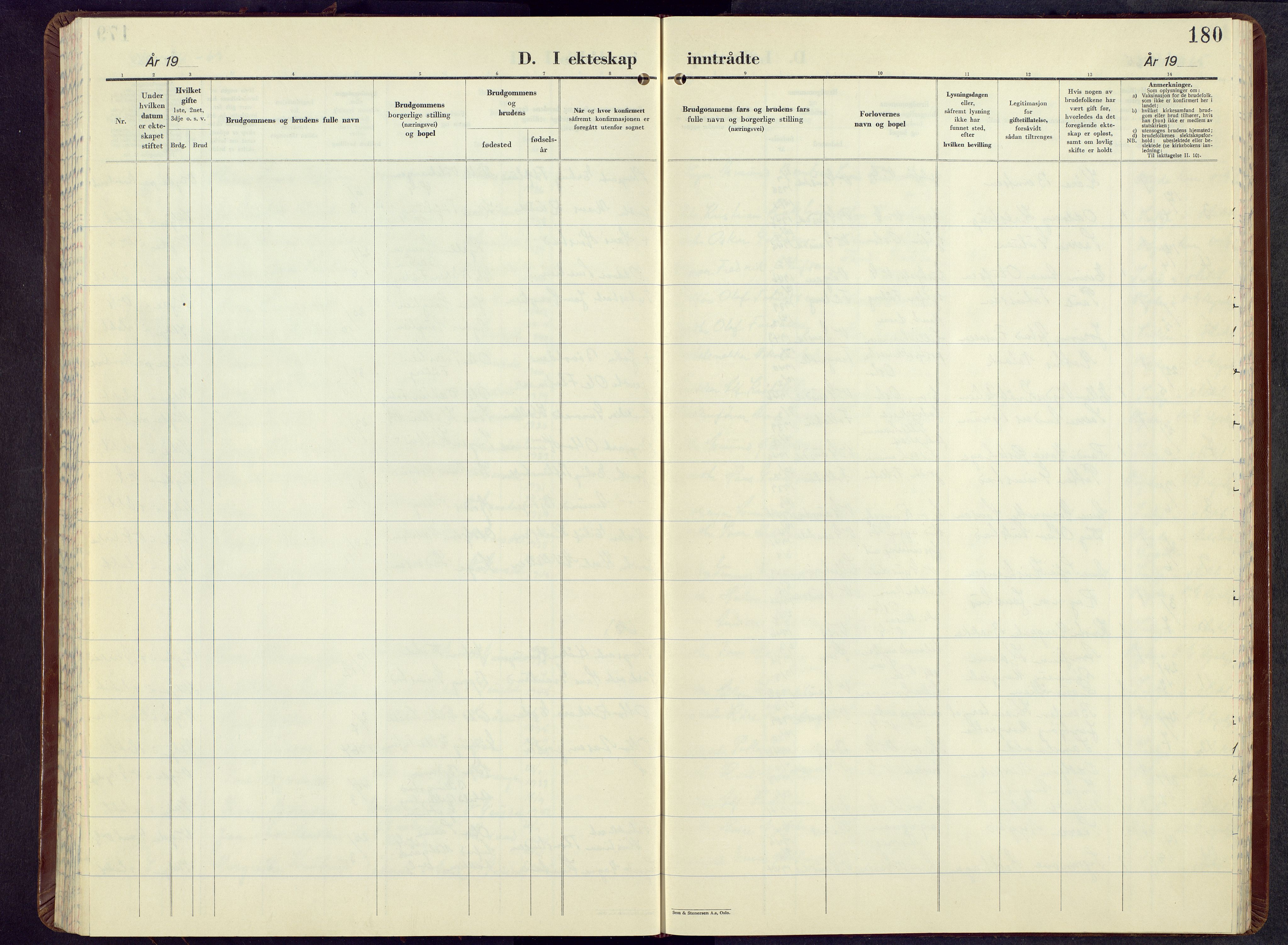 Vestre Gausdal prestekontor, AV/SAH-PREST-094/H/Ha/Hab/L0007: Klokkerbok nr. 7, 1955-1977, s. 180